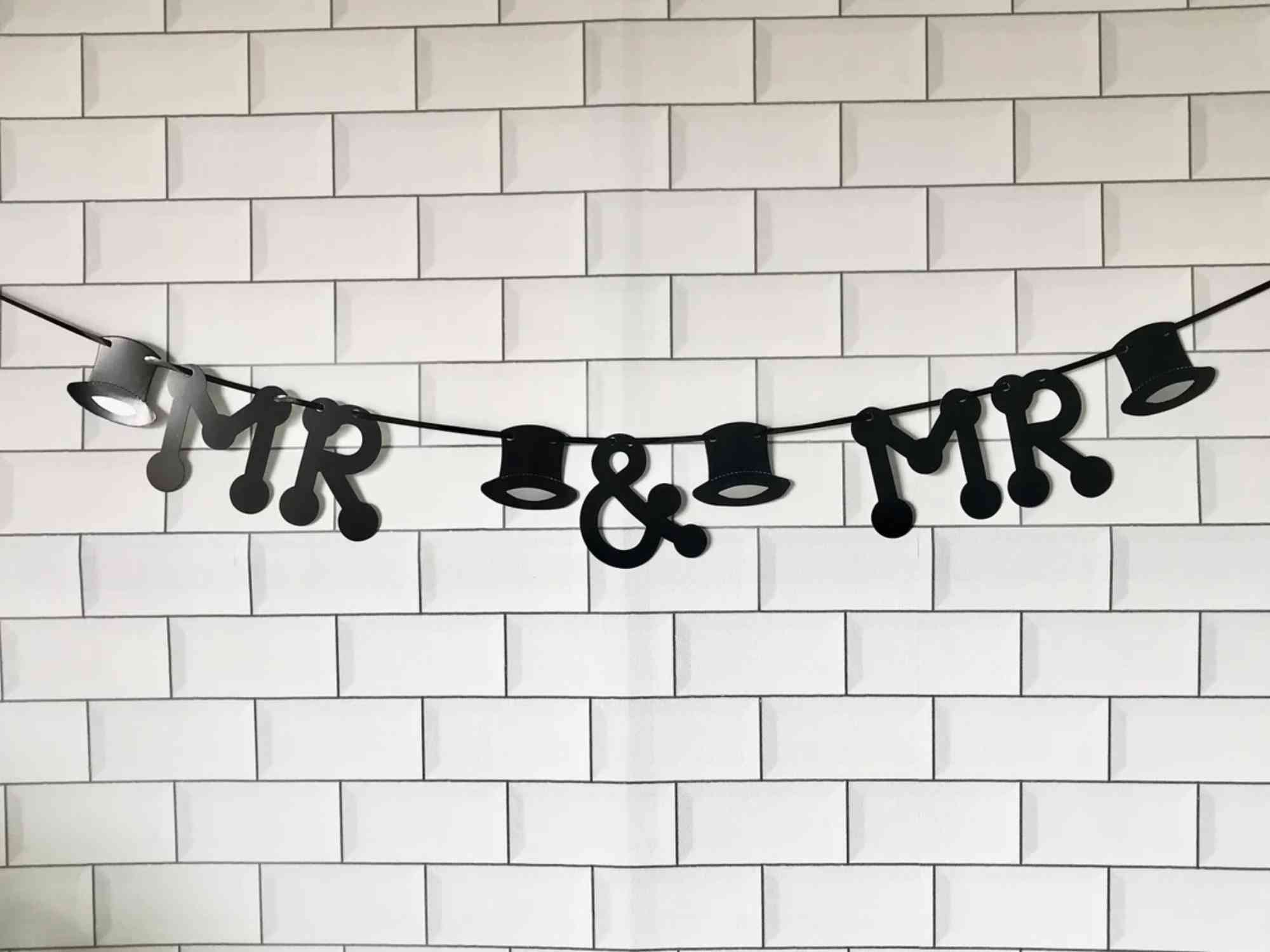 Gay Stag Do Accessories - Mr & Mr Banner