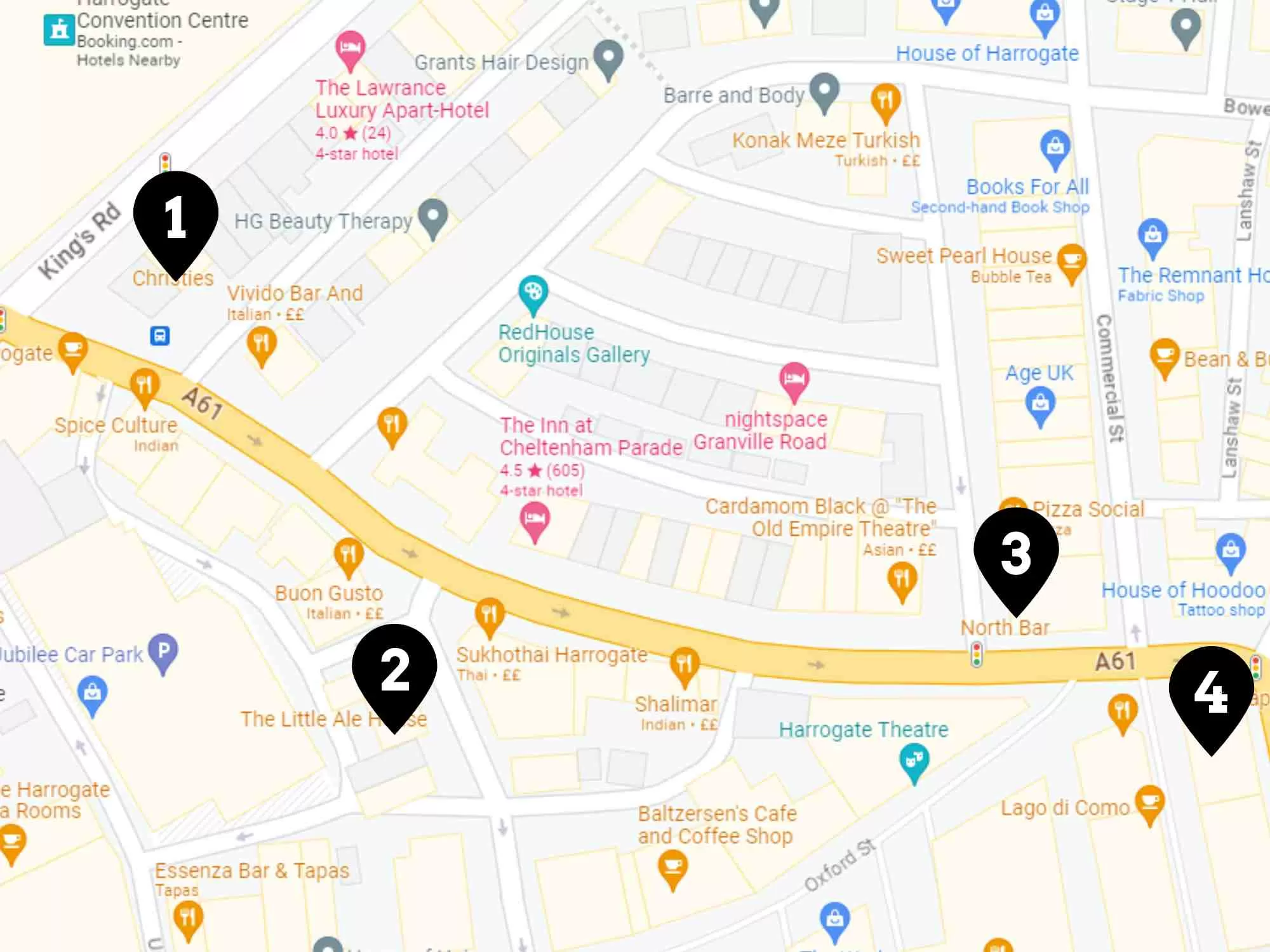 Hen Party Bar Crawl - Cheltenham Crescent Harrogate