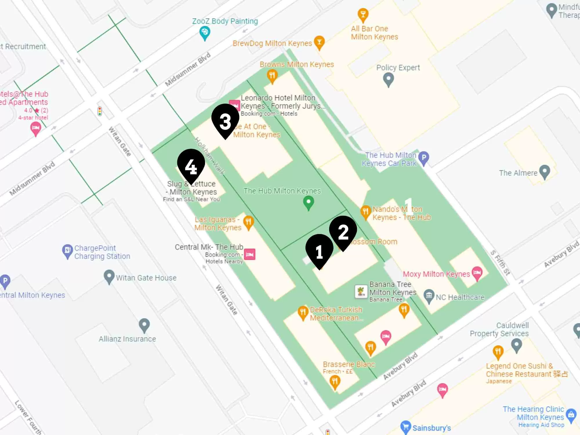 Hen Party Bar Crawl - Mortimer Square Milton Keynes