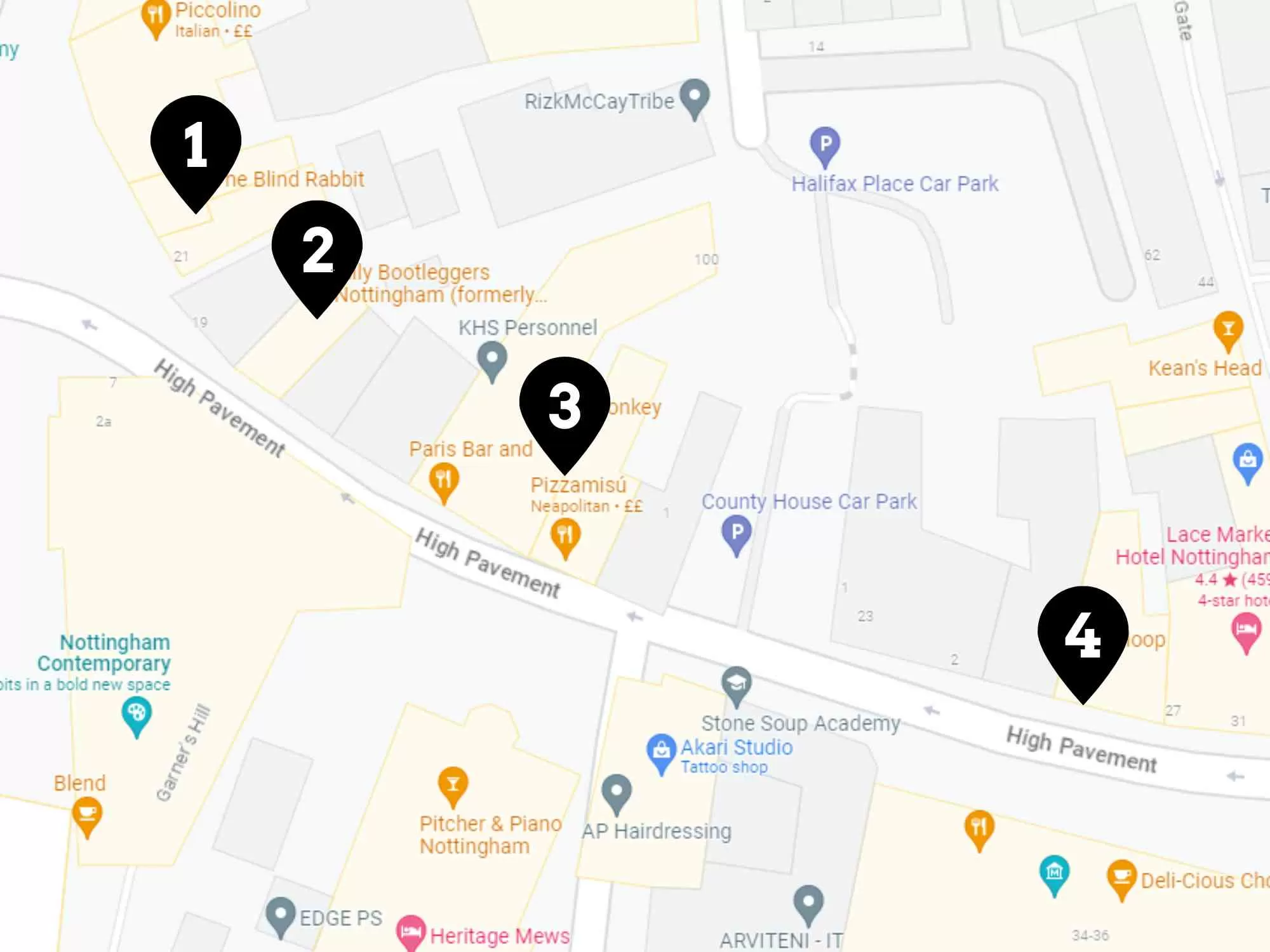 Hen Party Bar Crawl - The Lace Market Nottingham