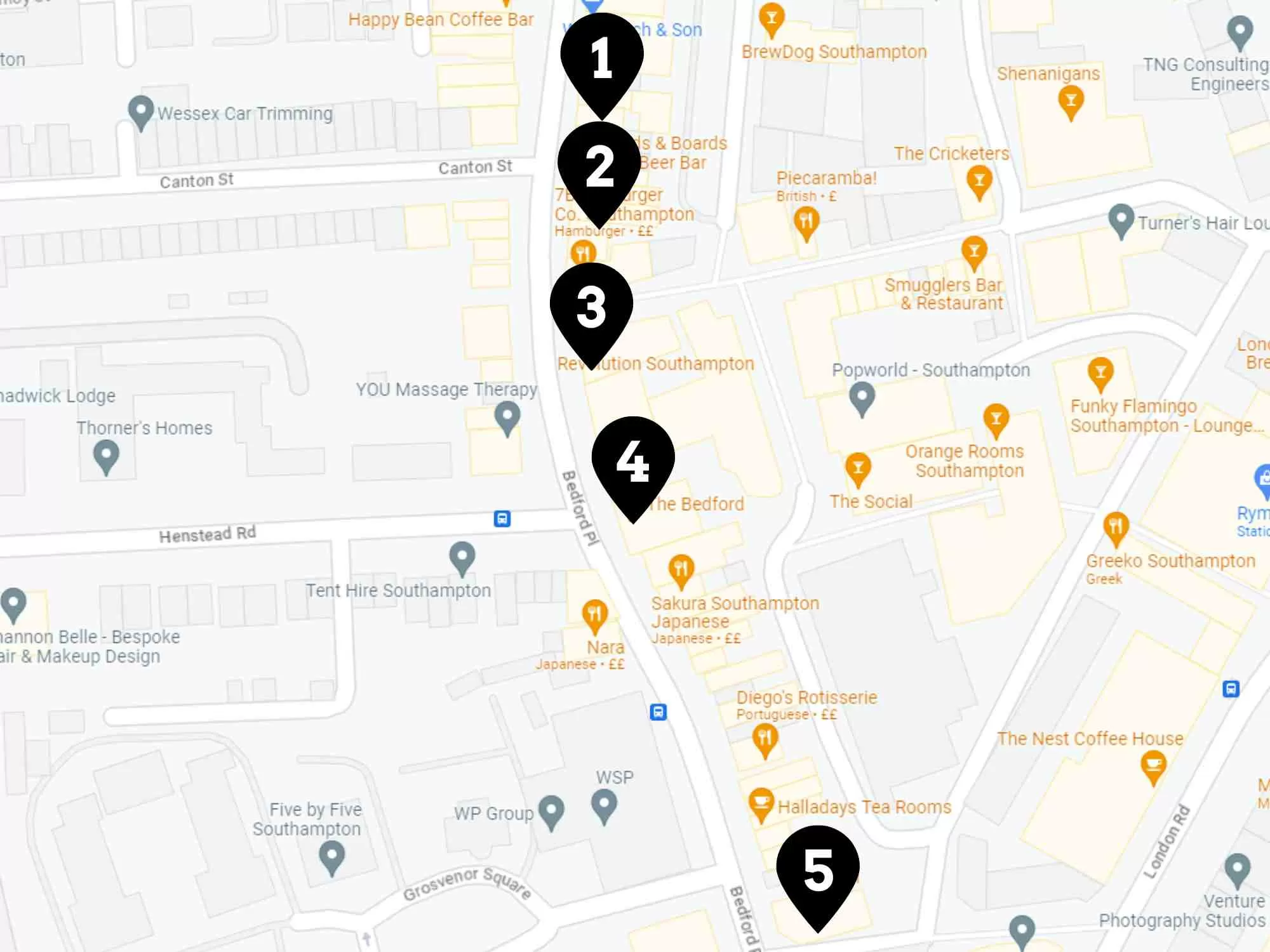 Hen Party Bar Crawl - Bedford Place Southampton