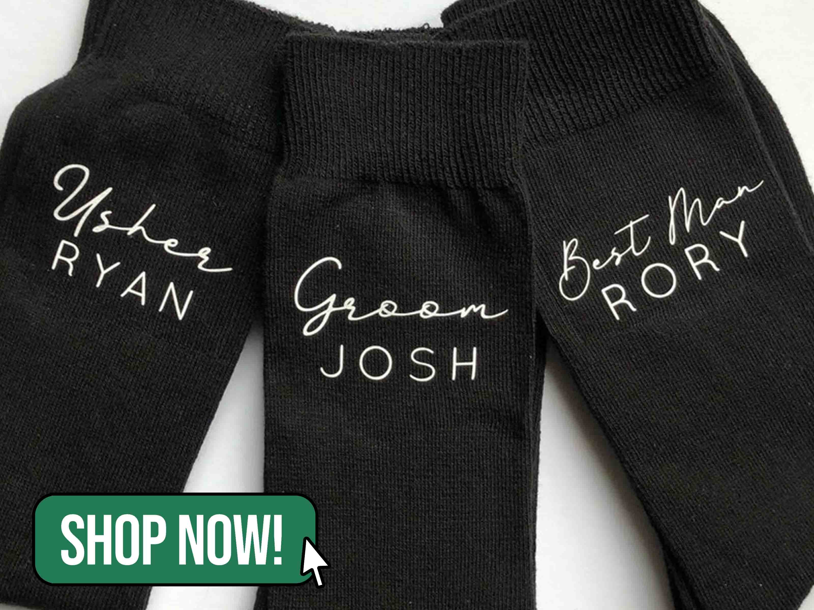Men's Personalised Best Man Socks - JustJackStudio