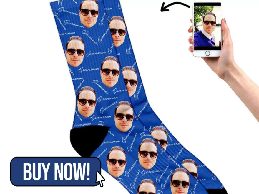 Custom Face Groomsmen Socks - SocksSmile