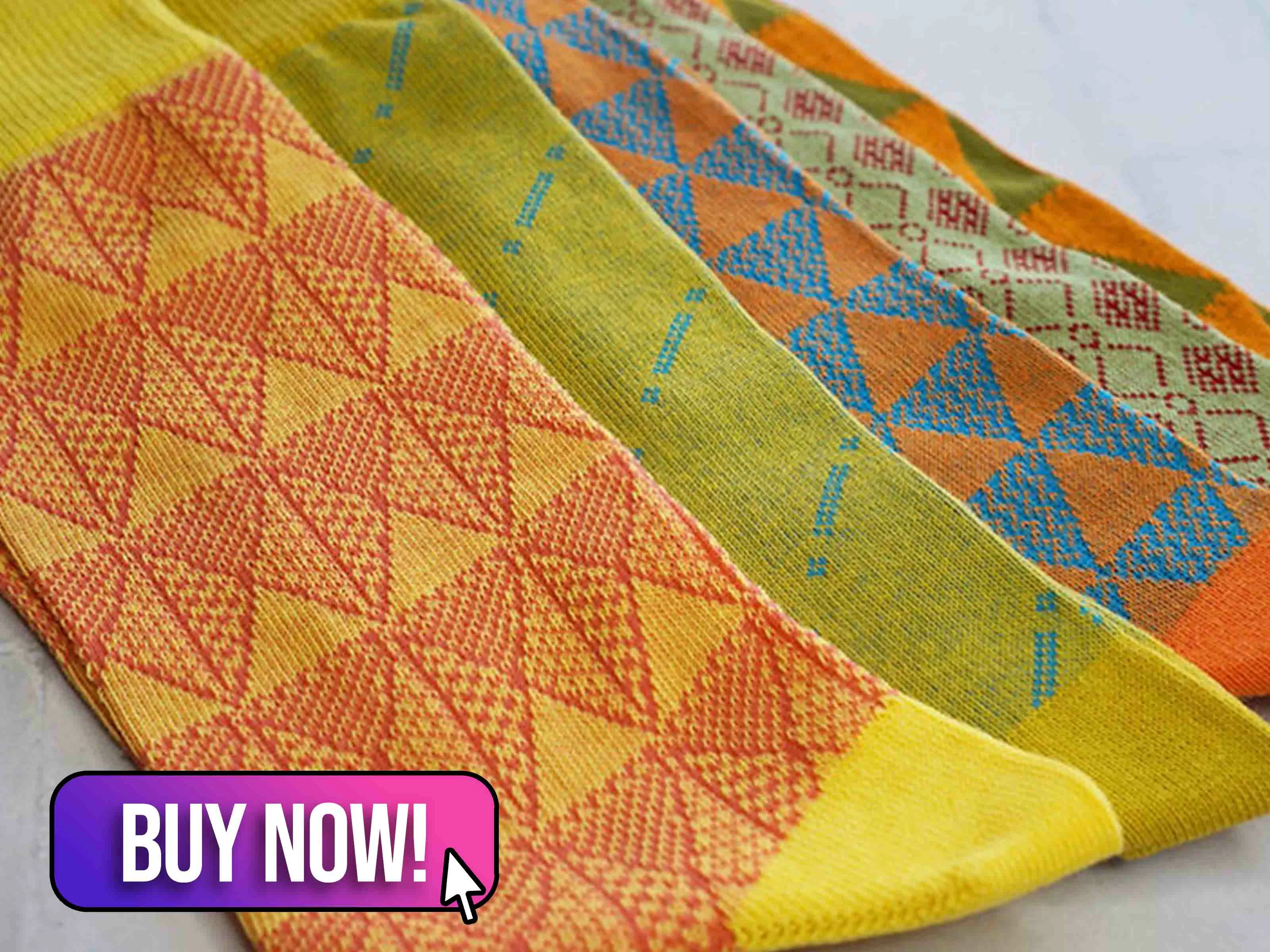 Bright Patterned Groomsmen Socks 5 Pack - H3rneStore