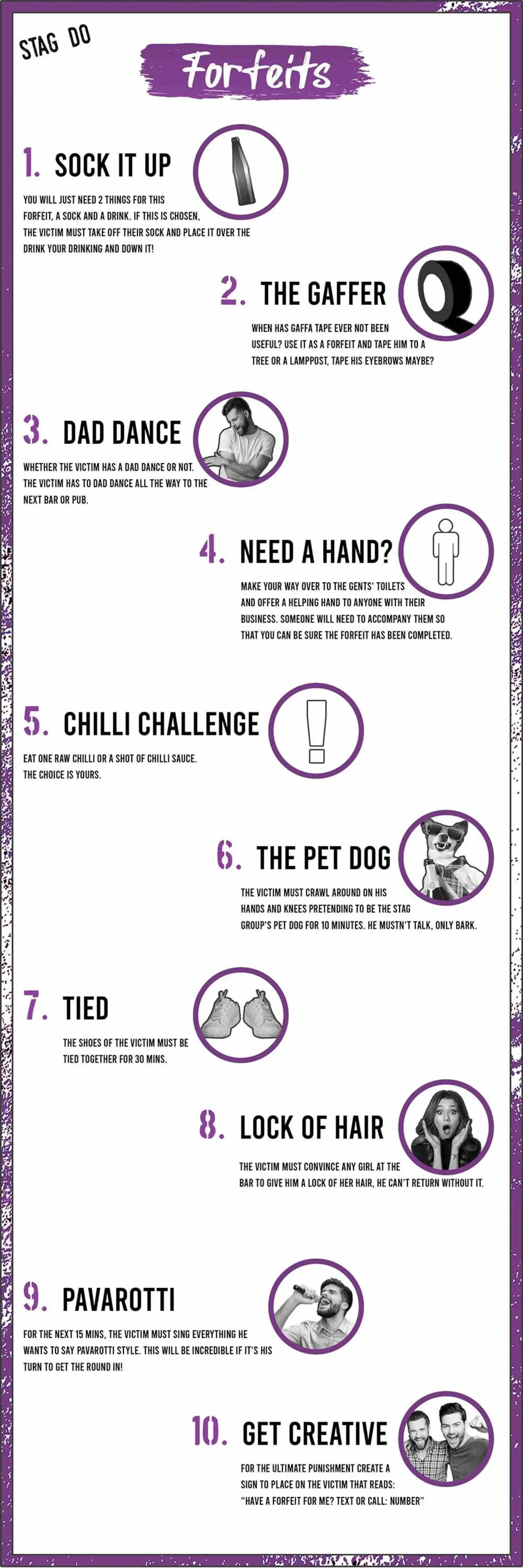 10 Ferocious Stag Do Forfeits