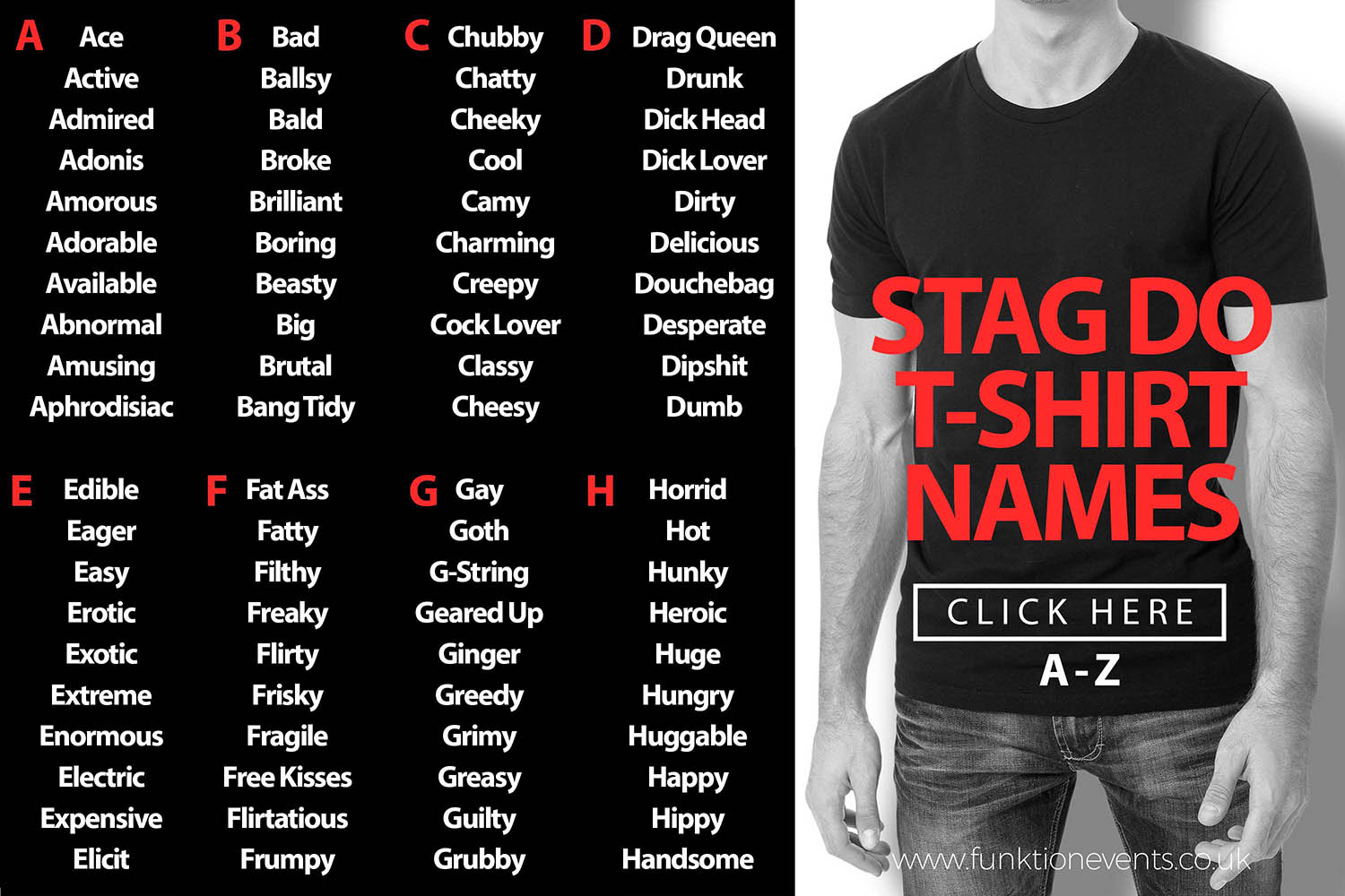 Stag T-Shirt Names 2