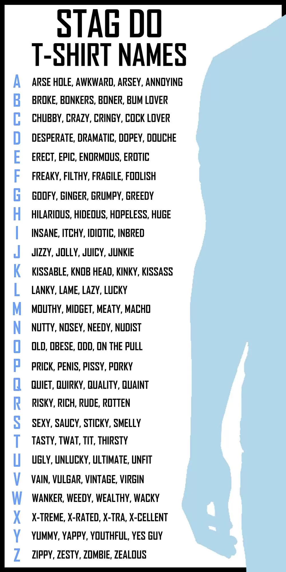 Stag T-Shirt Names 3 Stag T-Shirt Names 3