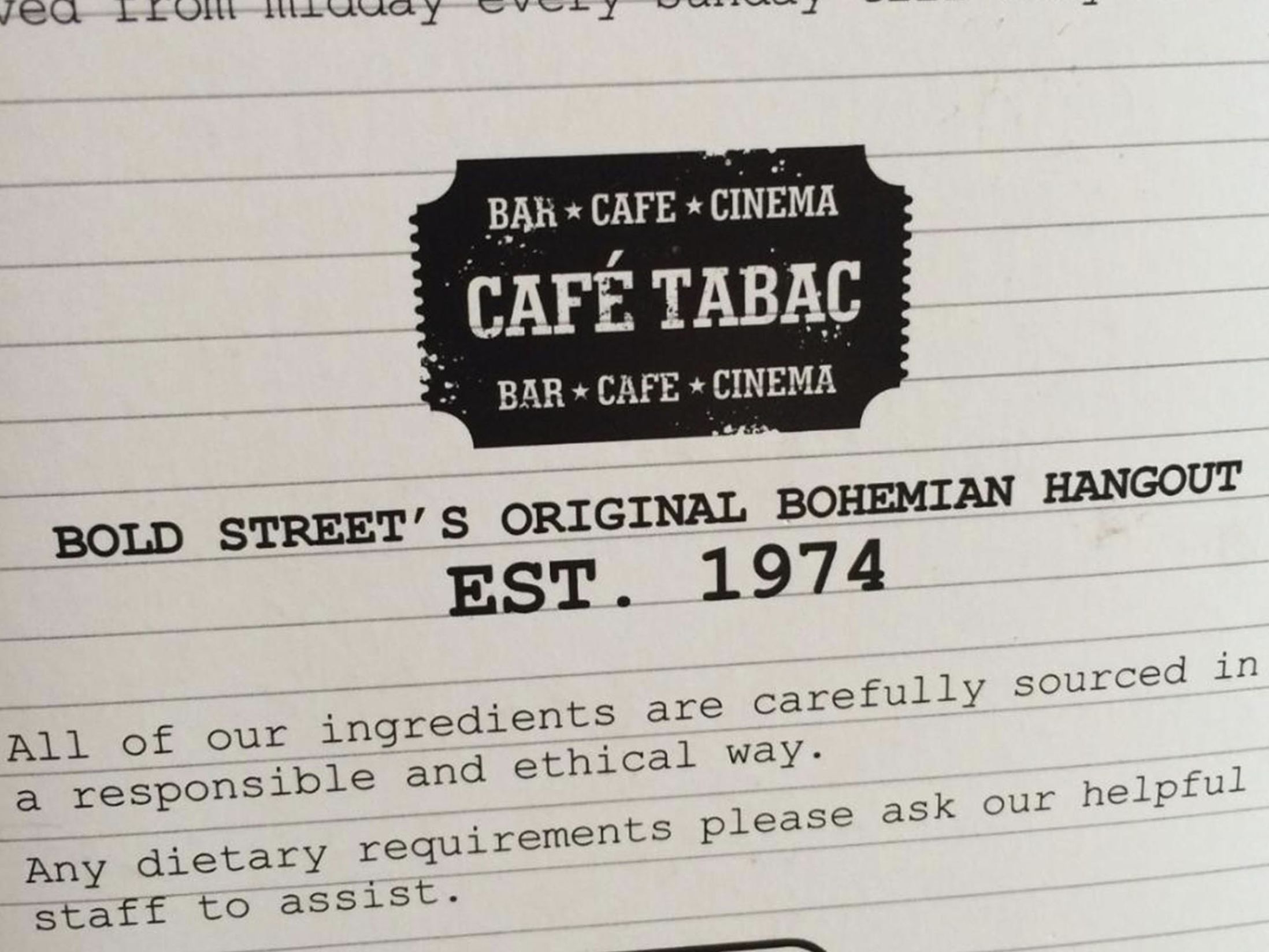 Best Breakfast in Liverpool - Cafe Tabac
