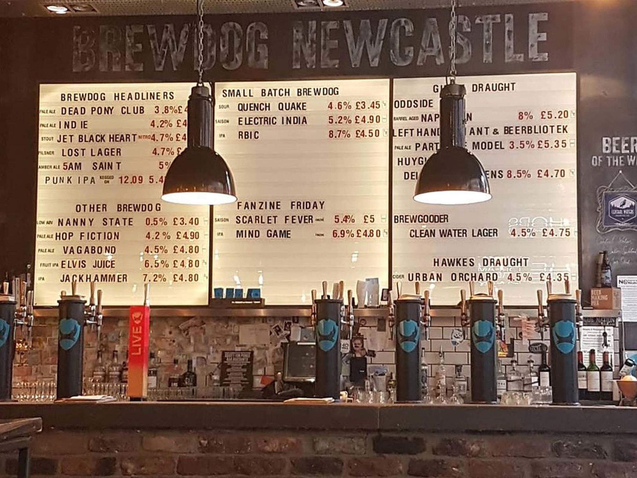 Best Pubs in Newcastle - BrewDog Newcastle