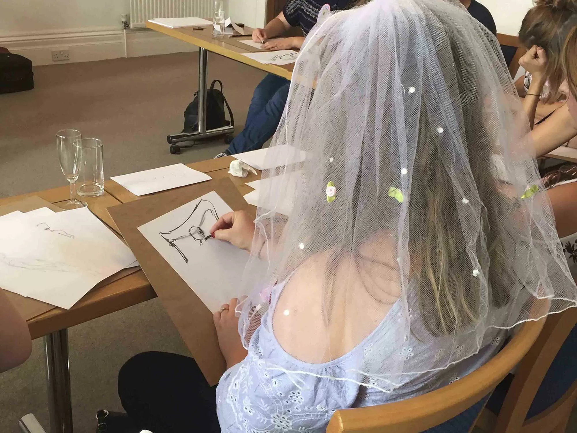 Hen Party Ideas for Pregnant Brides Life Drawing