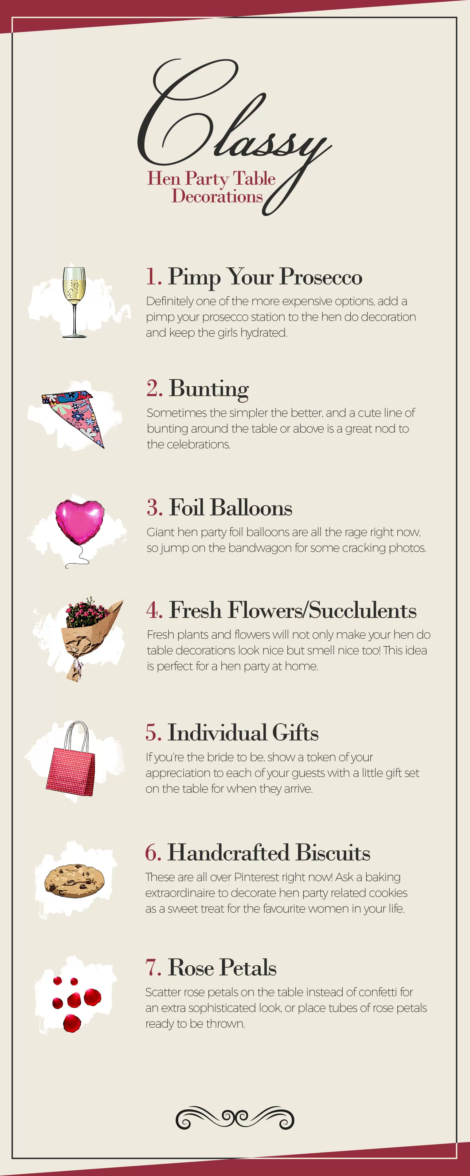 Hen Party Table Decorations Classy Hen Party Table Decorations Classy