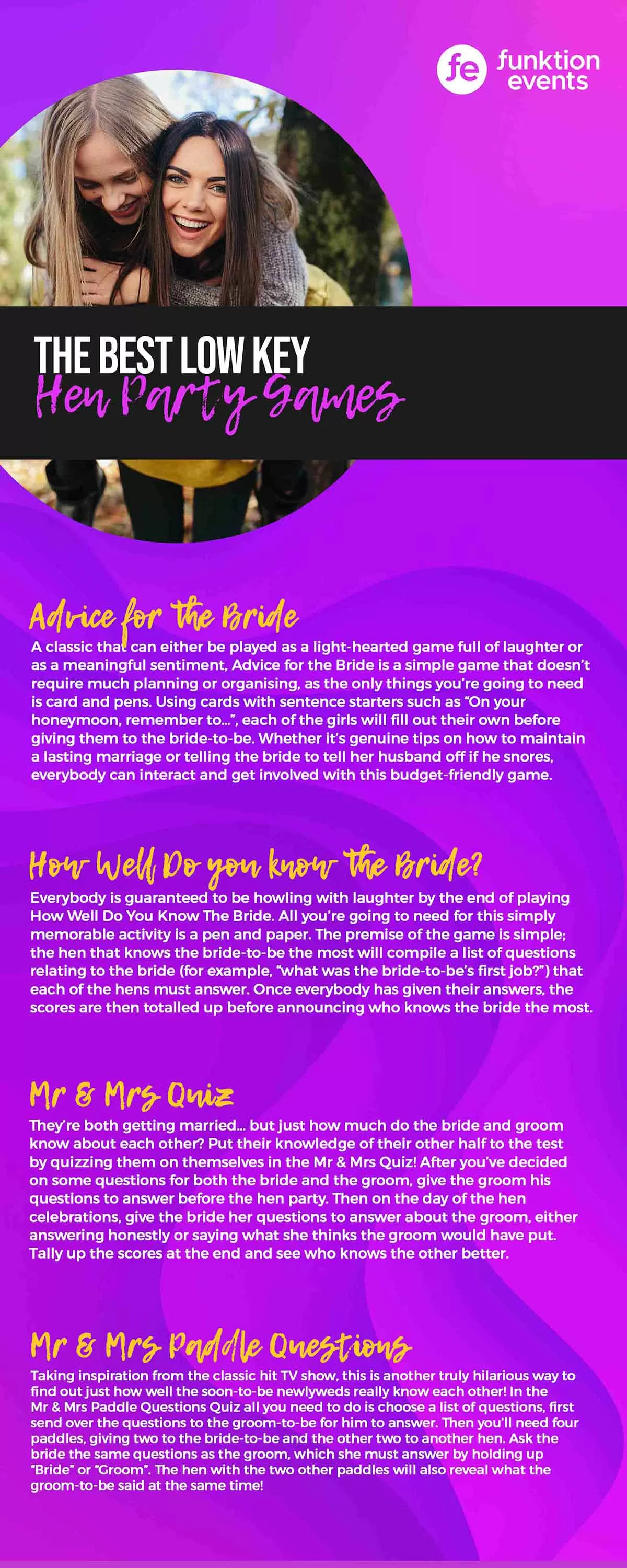 Low Key Hen Party Games