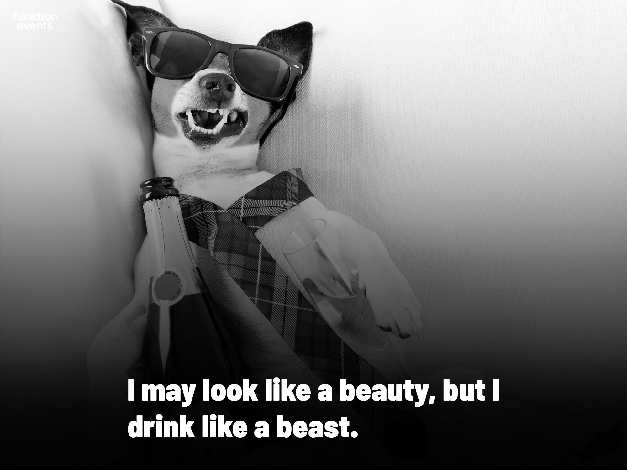 I may look like a beauty, but I drink like a beast - Meme 15