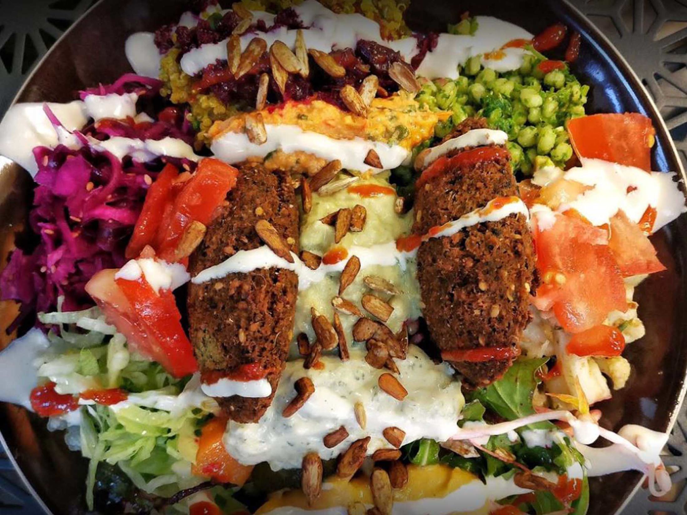 Best Vegan Restaurants in Brighton - Smorl's Houmous Falafel & Salad Bar