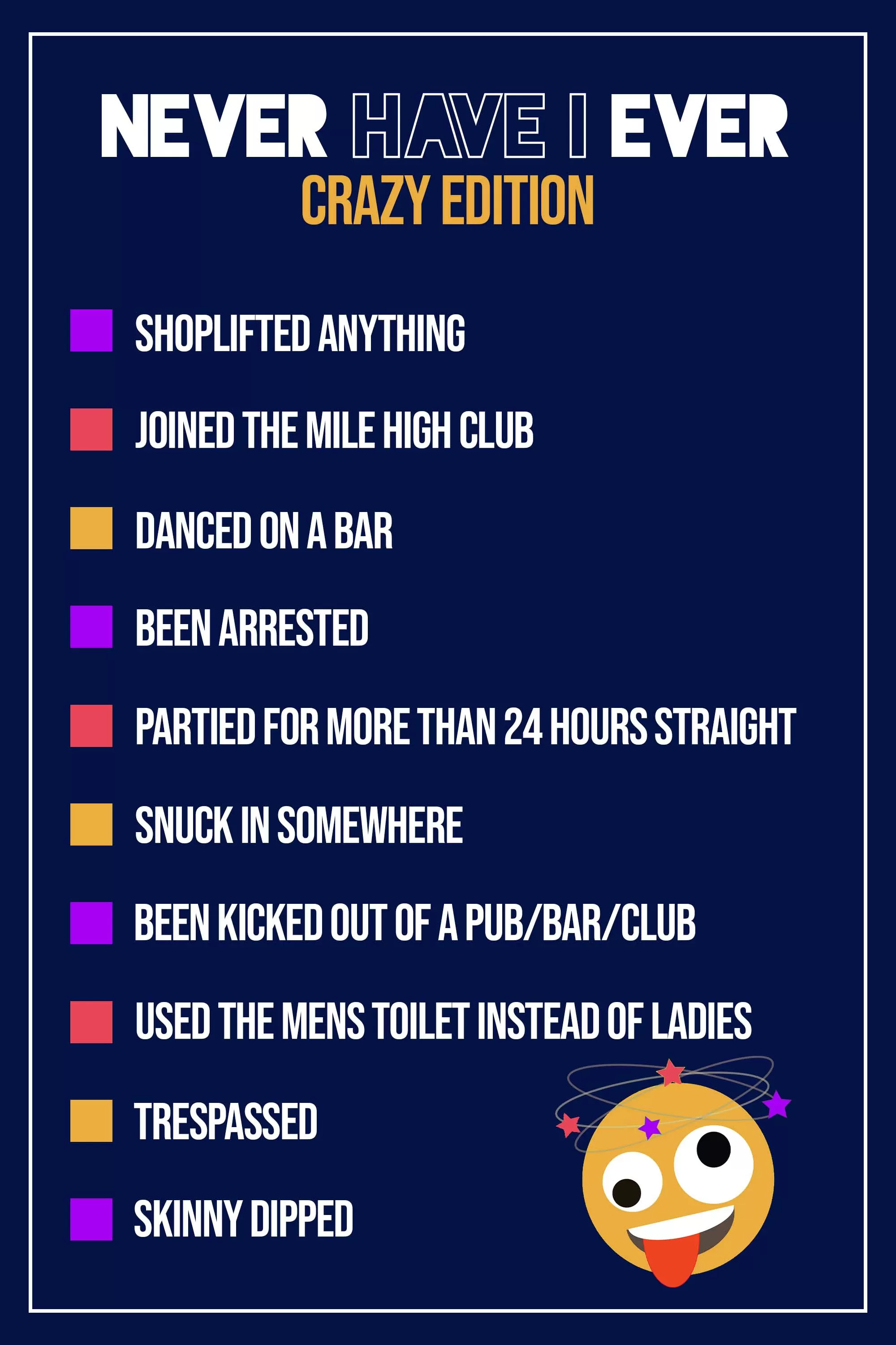 Never Have I Ever - Crazy