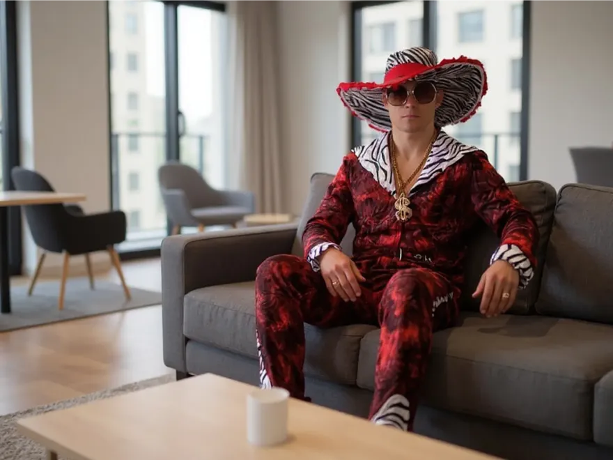 70s Red Pimp Fancy Dress Costume - Amazon