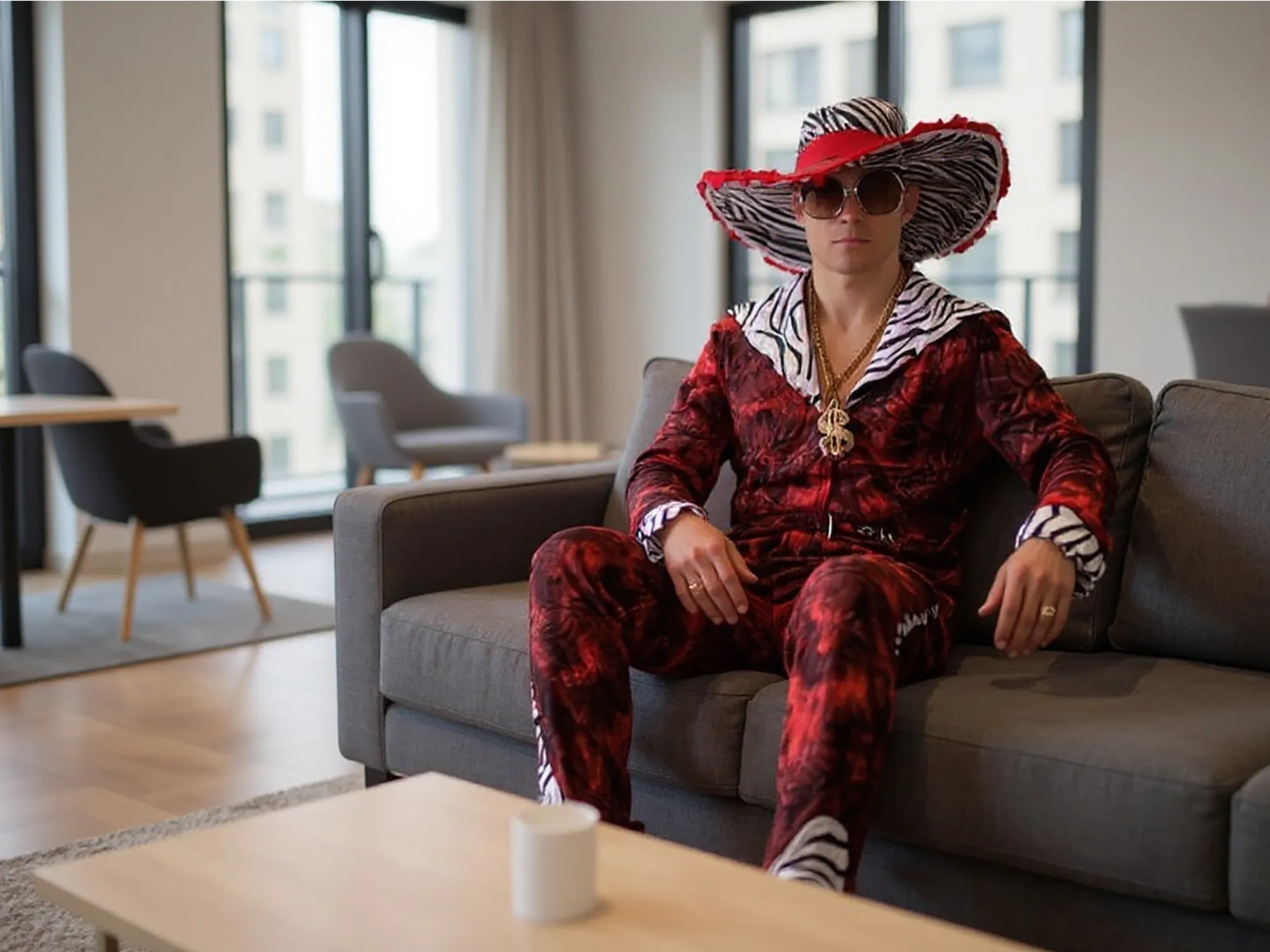 70s Red Pimp Fancy Dress Costume - Amazon