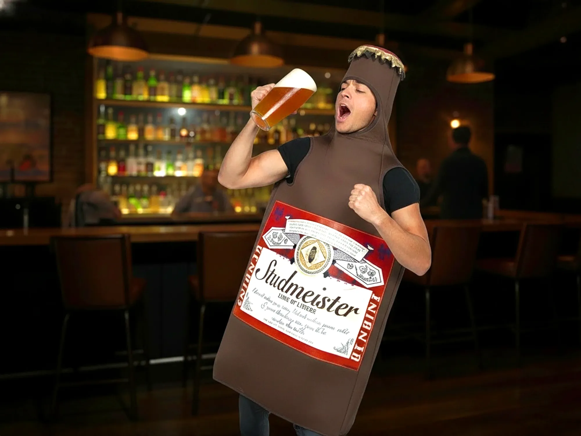 Studmeister Beer Bottle Costume - Amazon
