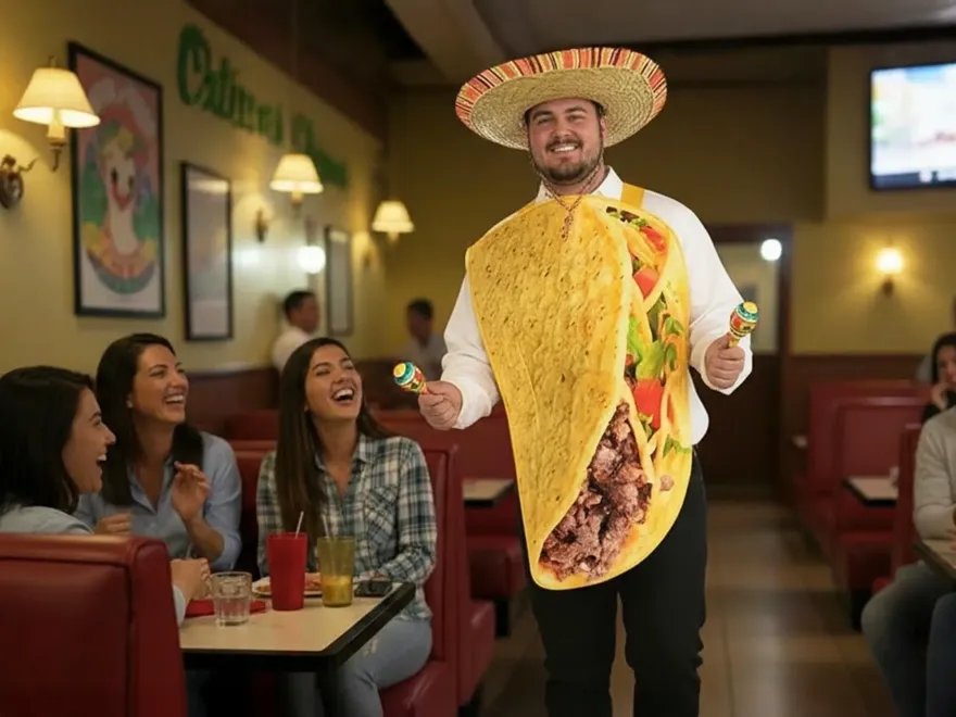 Novelty Mexican Taco Fancy Dress Outfit - Amazon