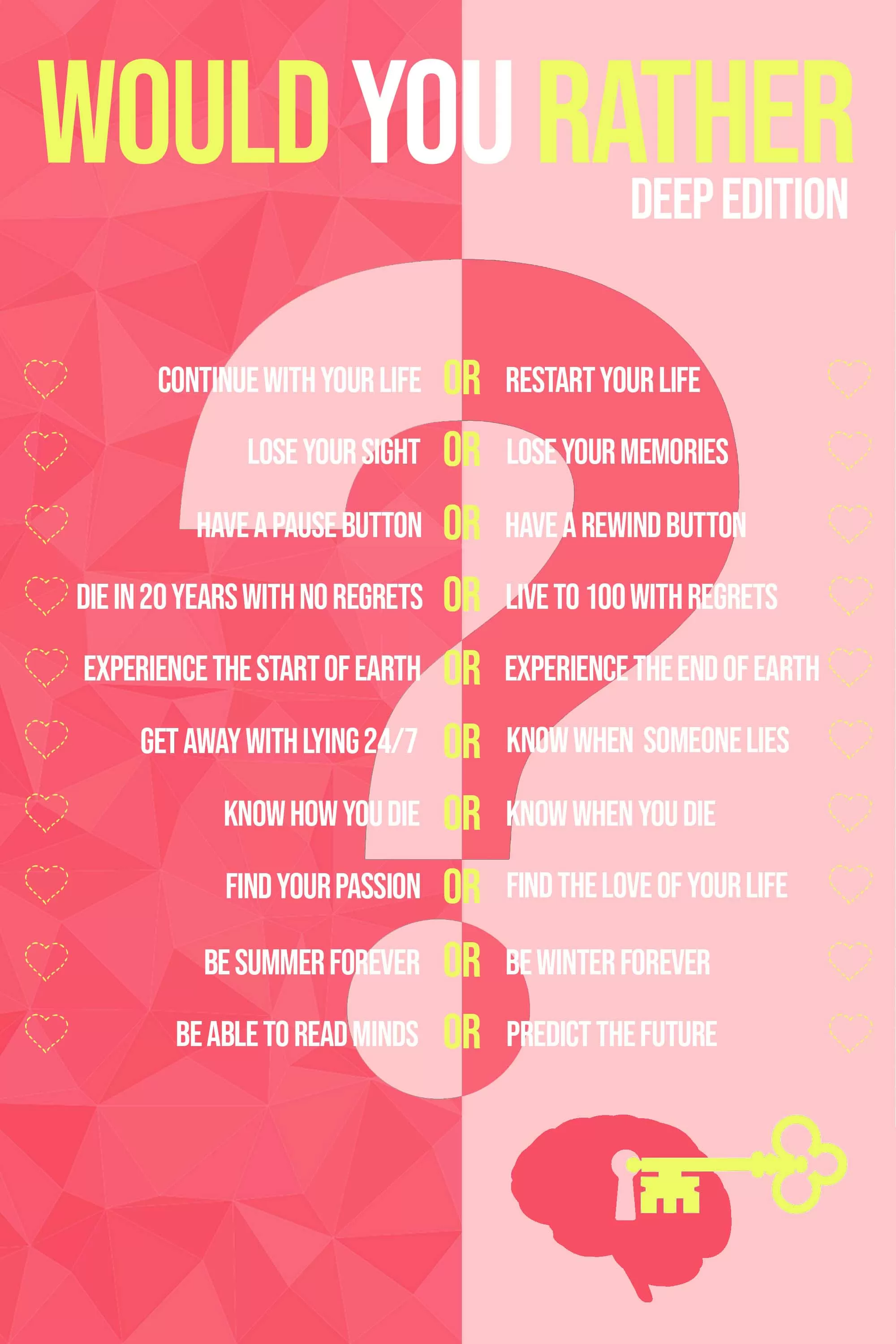 Would You Rather Deep Edition