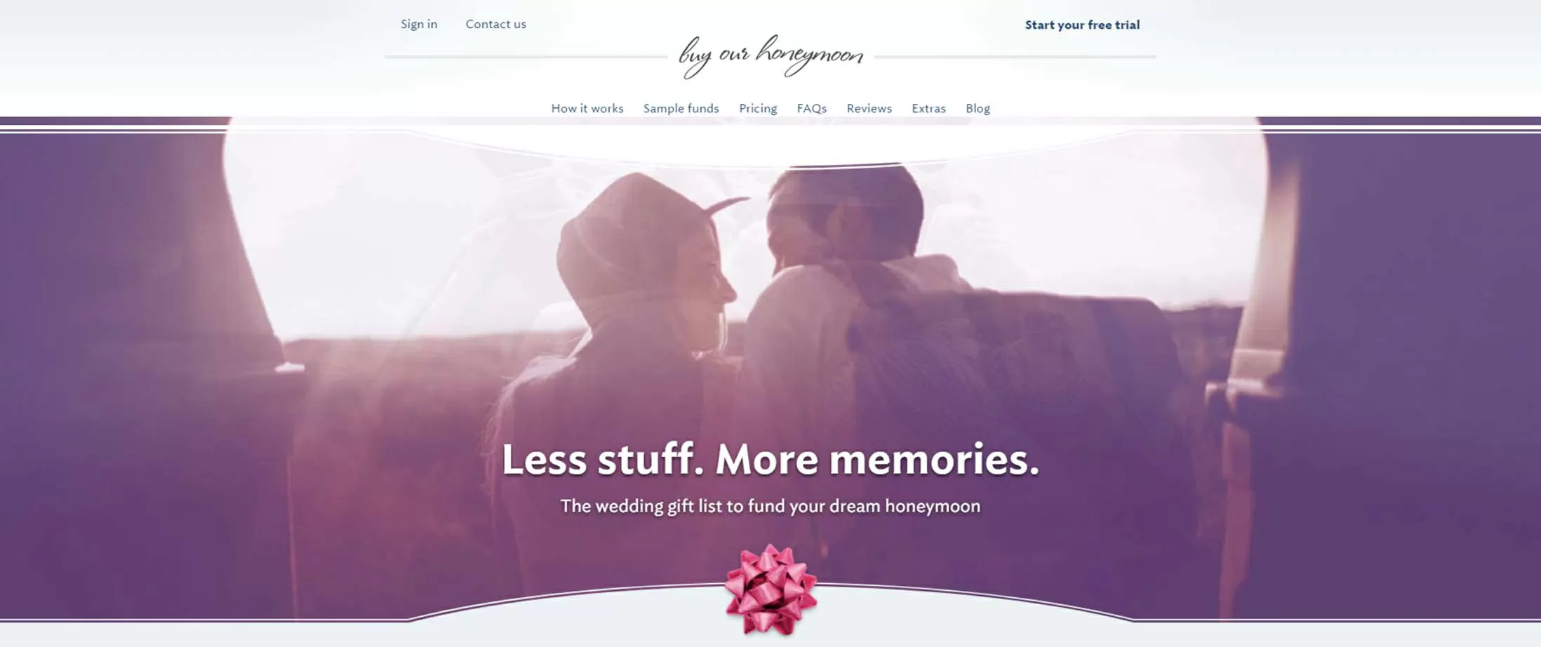 Wedding Gift Lists - BuyOurHoneymoon