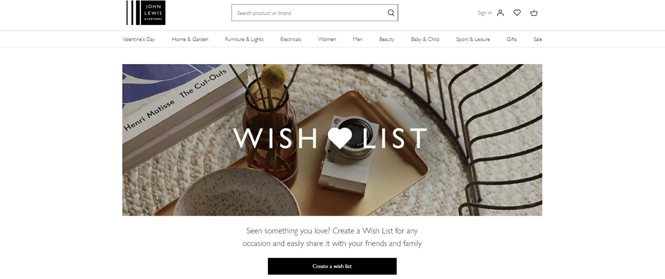 Wedding Gift Lists - John Lewis