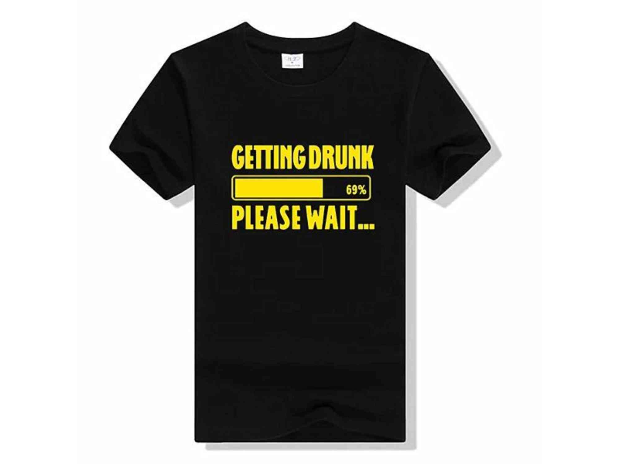 Cheap Stag Do T-Shirts - Getting Drunk