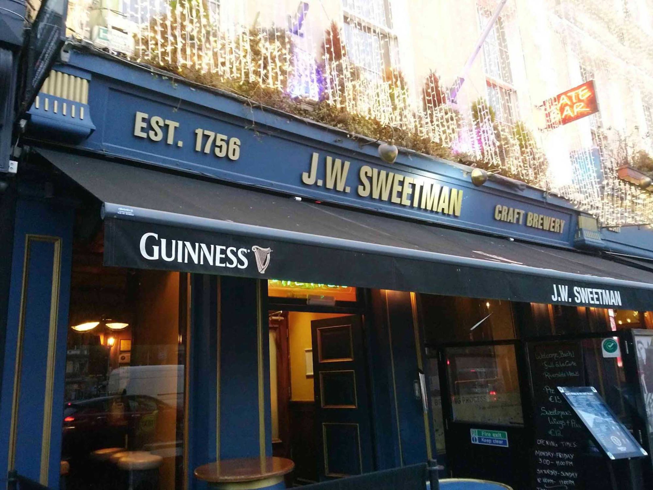 JW Sweetman - Best Bars in Dublin