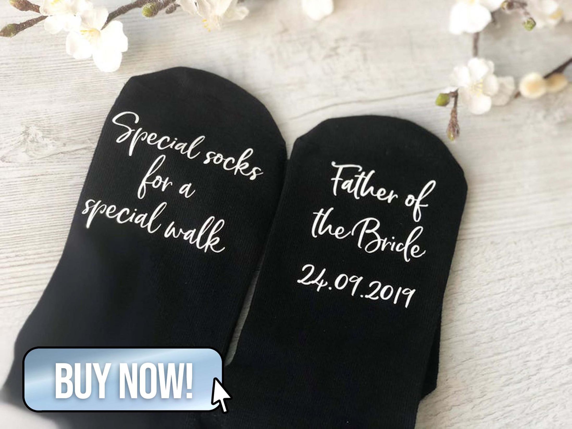 Father of the Bride Special Walk Socks