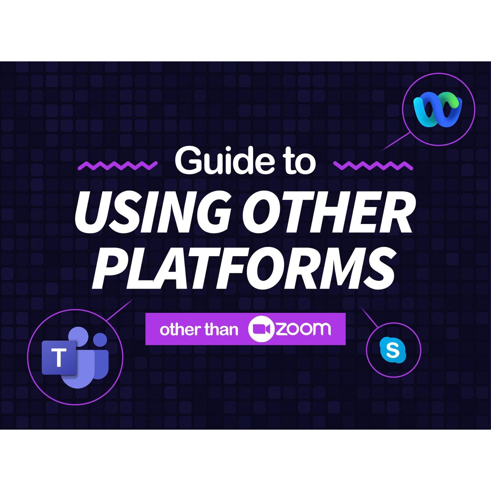 Guide on using other Platforms than Zoom