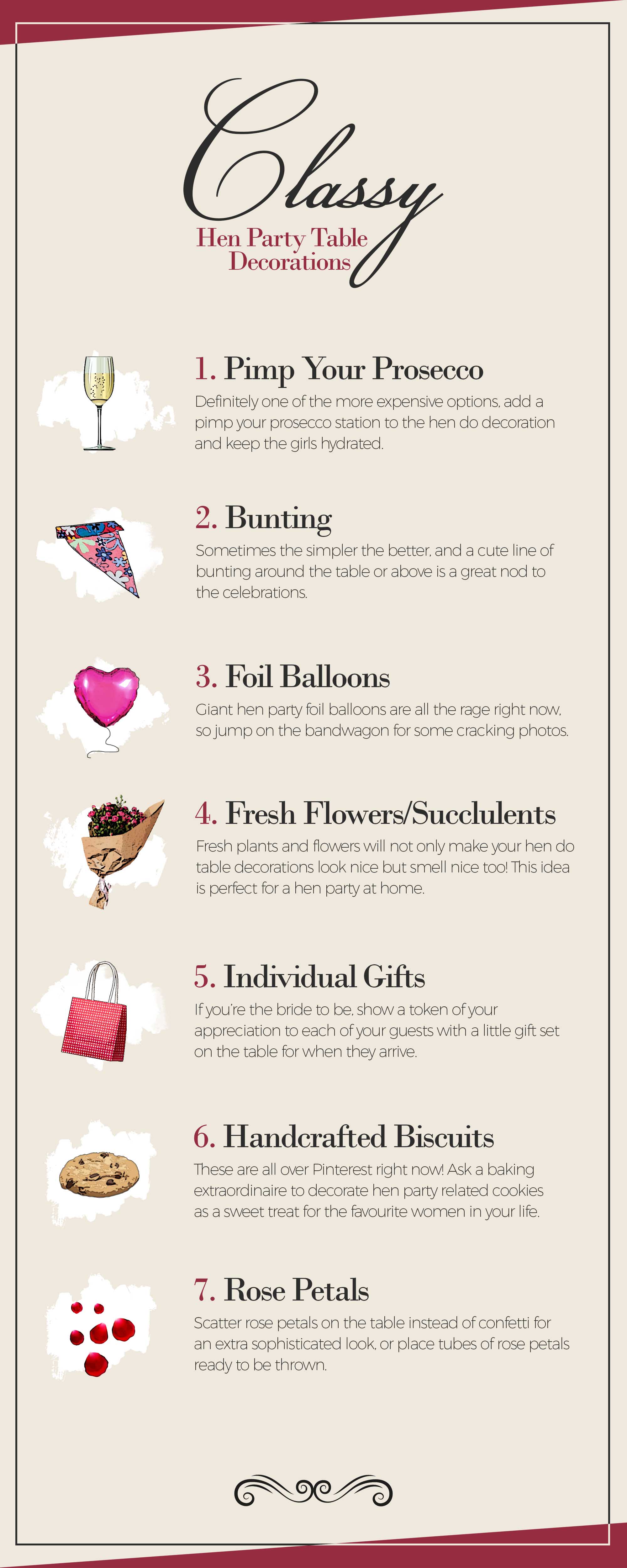 Hen Party Table Decorations 25 Fun Original Ideas