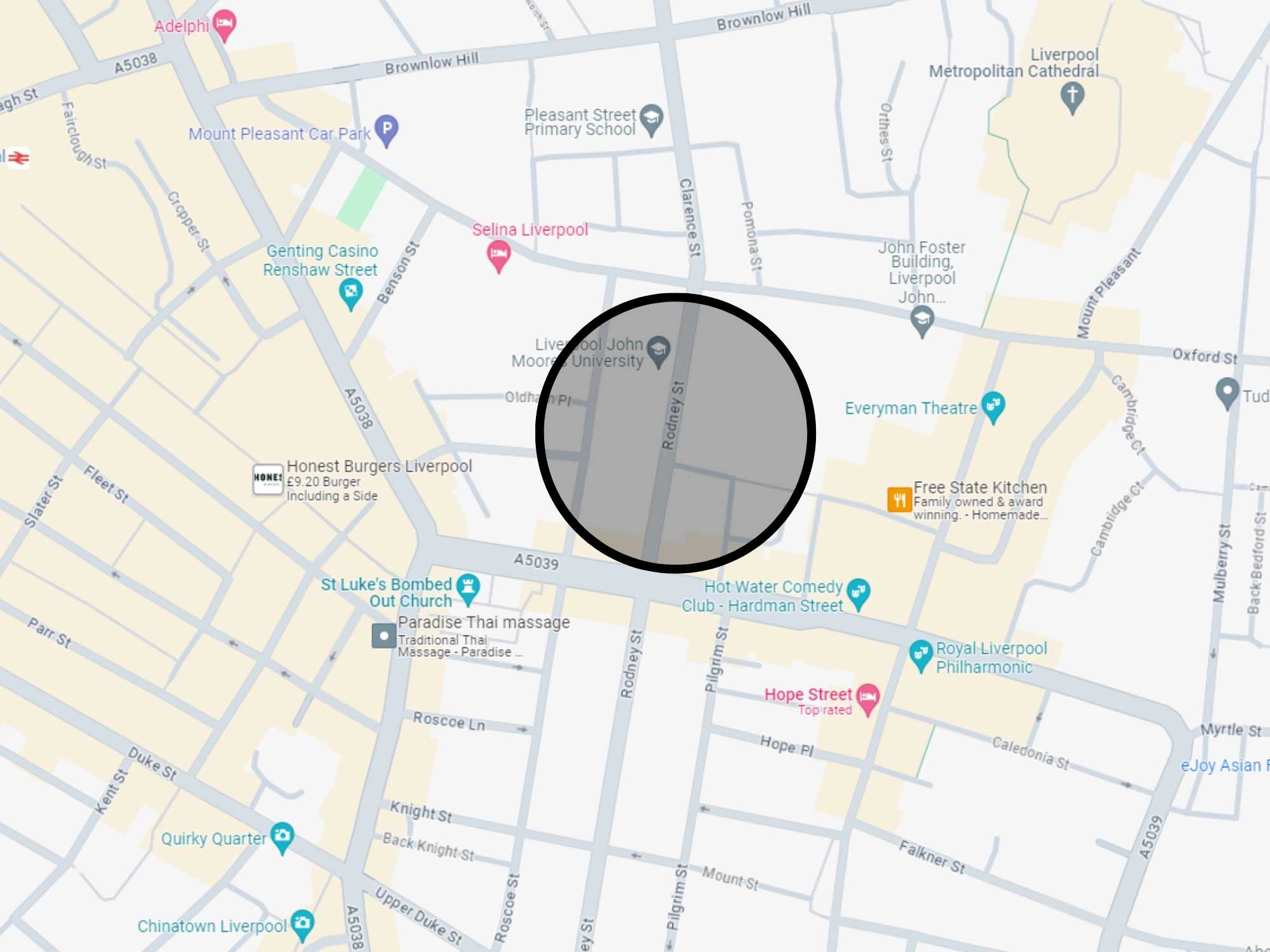 Accommodation Map - Rodney Street