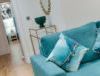 80 Rodney Street - Turquoise Sofa