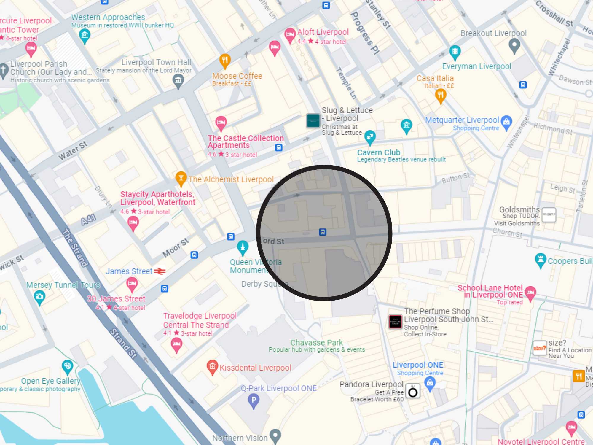 Accommodation Map - Lord Street