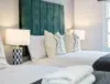 Roscoe Coachhouse - Teal Bedroom