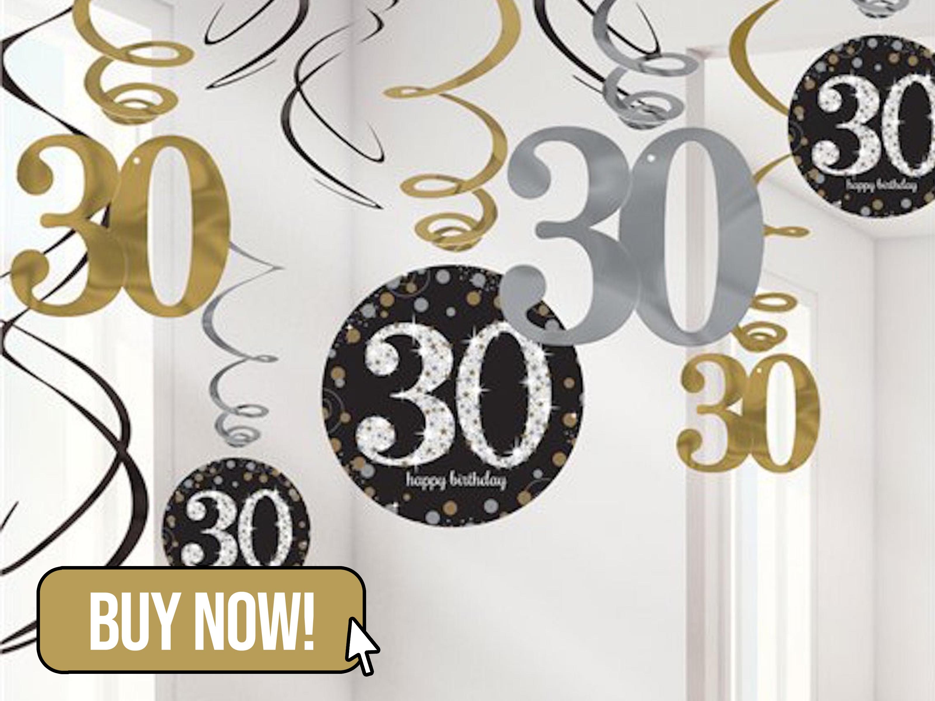 30th Birthday Decorations - CCPartySupplies