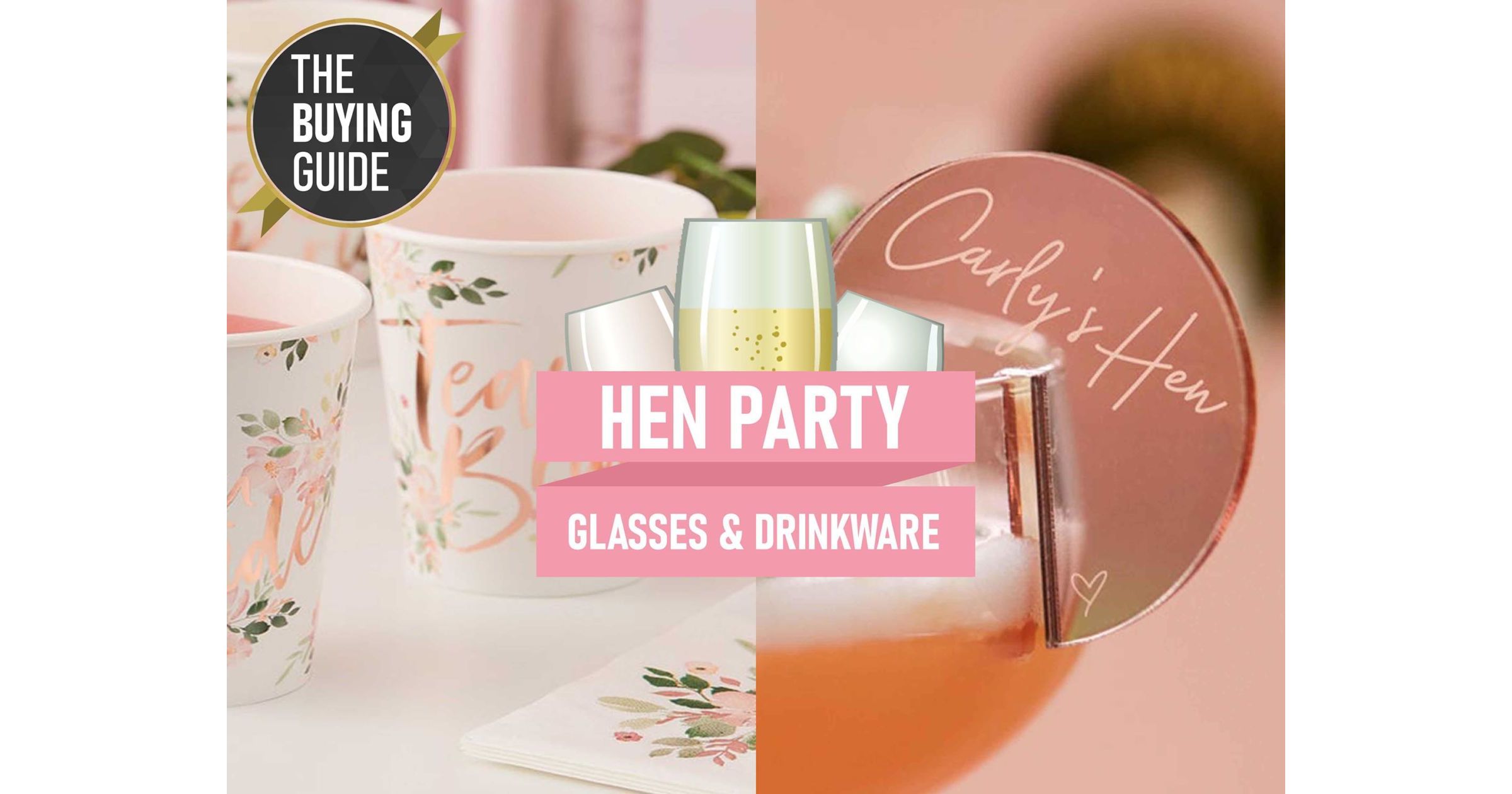 Hen Party Glasses Shot, Flutes & More