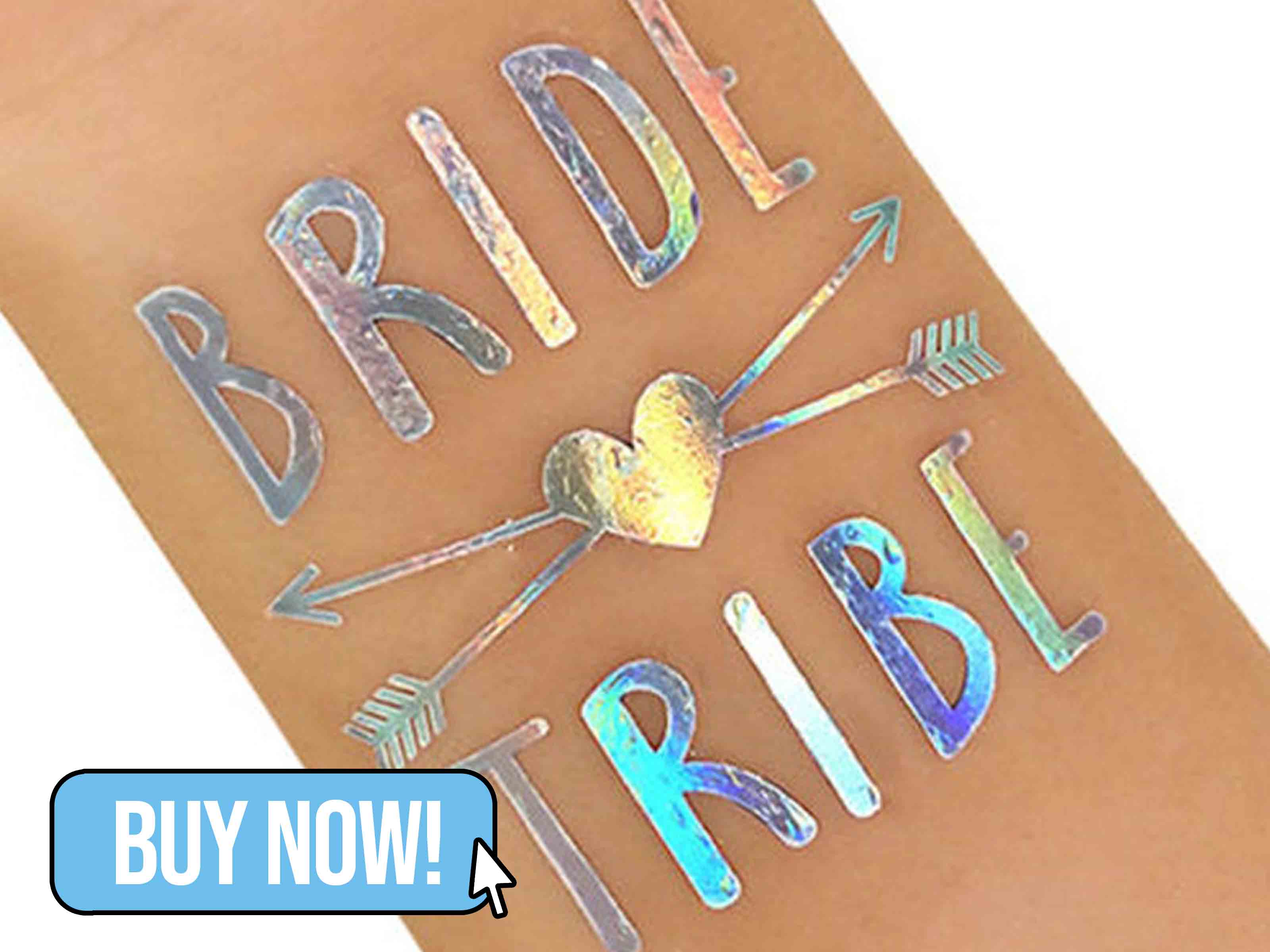 Bride Tribe Hen Party Tattoos - Cabellobands