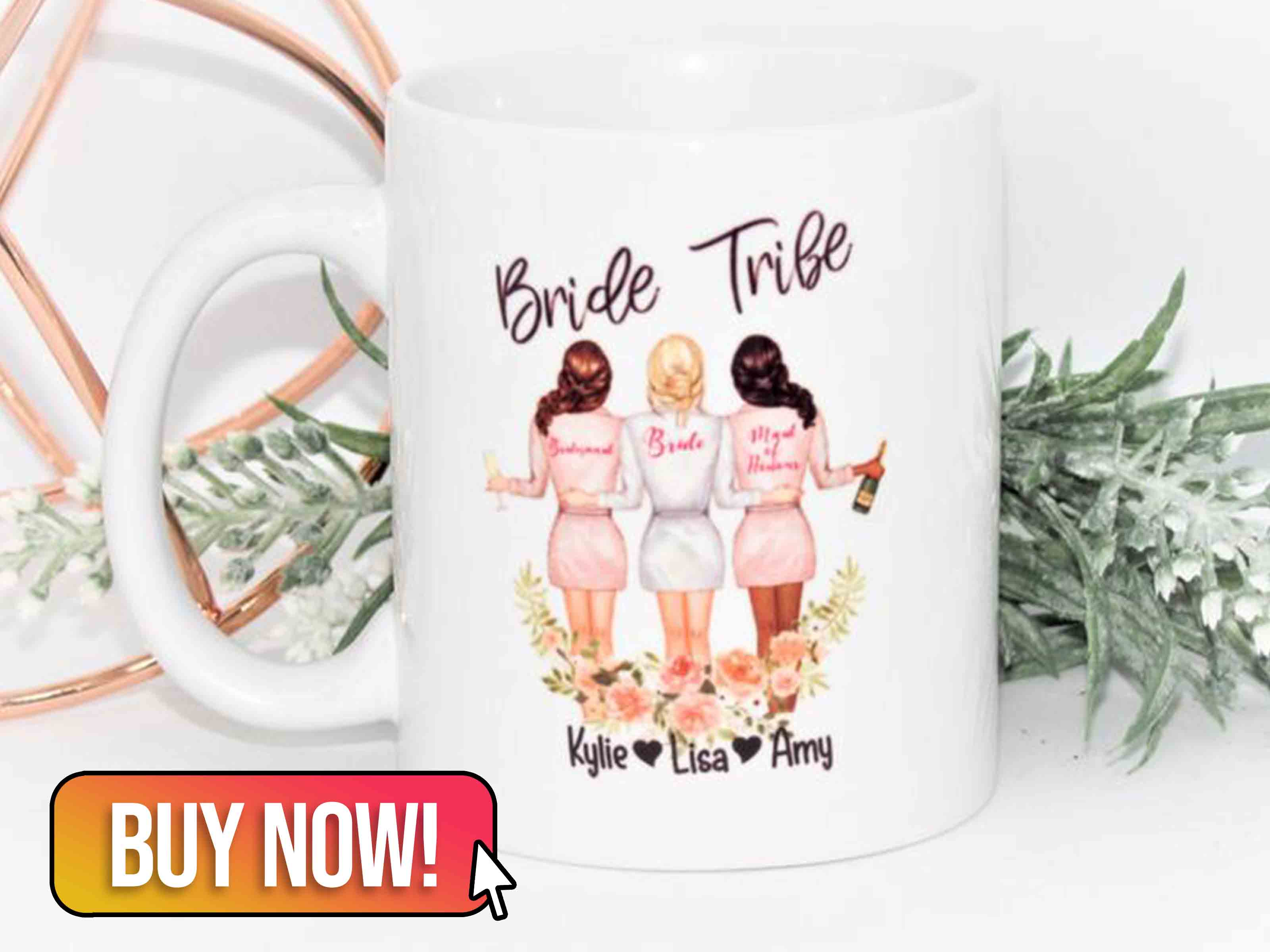 Personalised Bride Tribe Mug - ItsaMugLifeCo