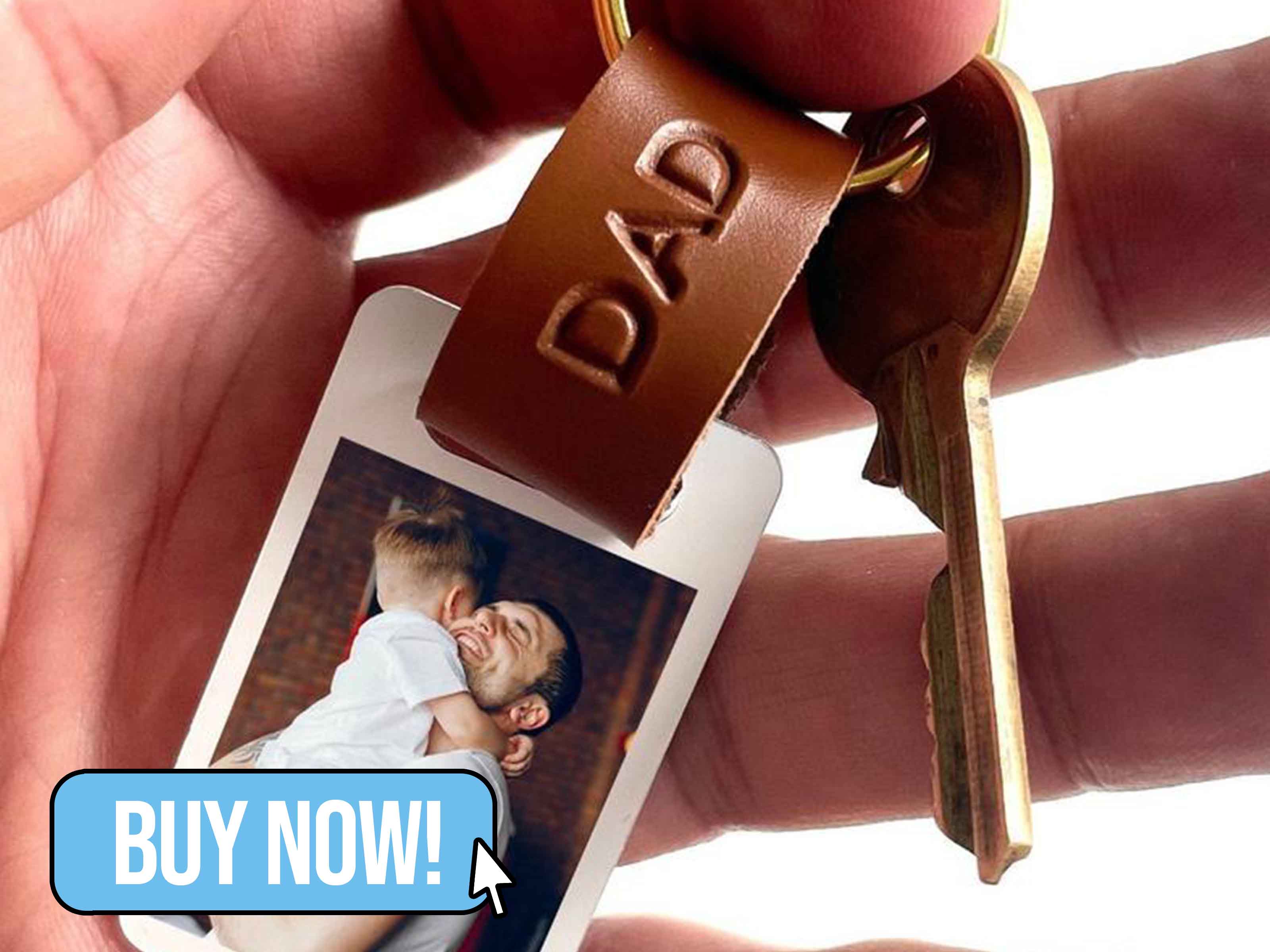 Fathers Day - Personalised Dad Photo Keyring
