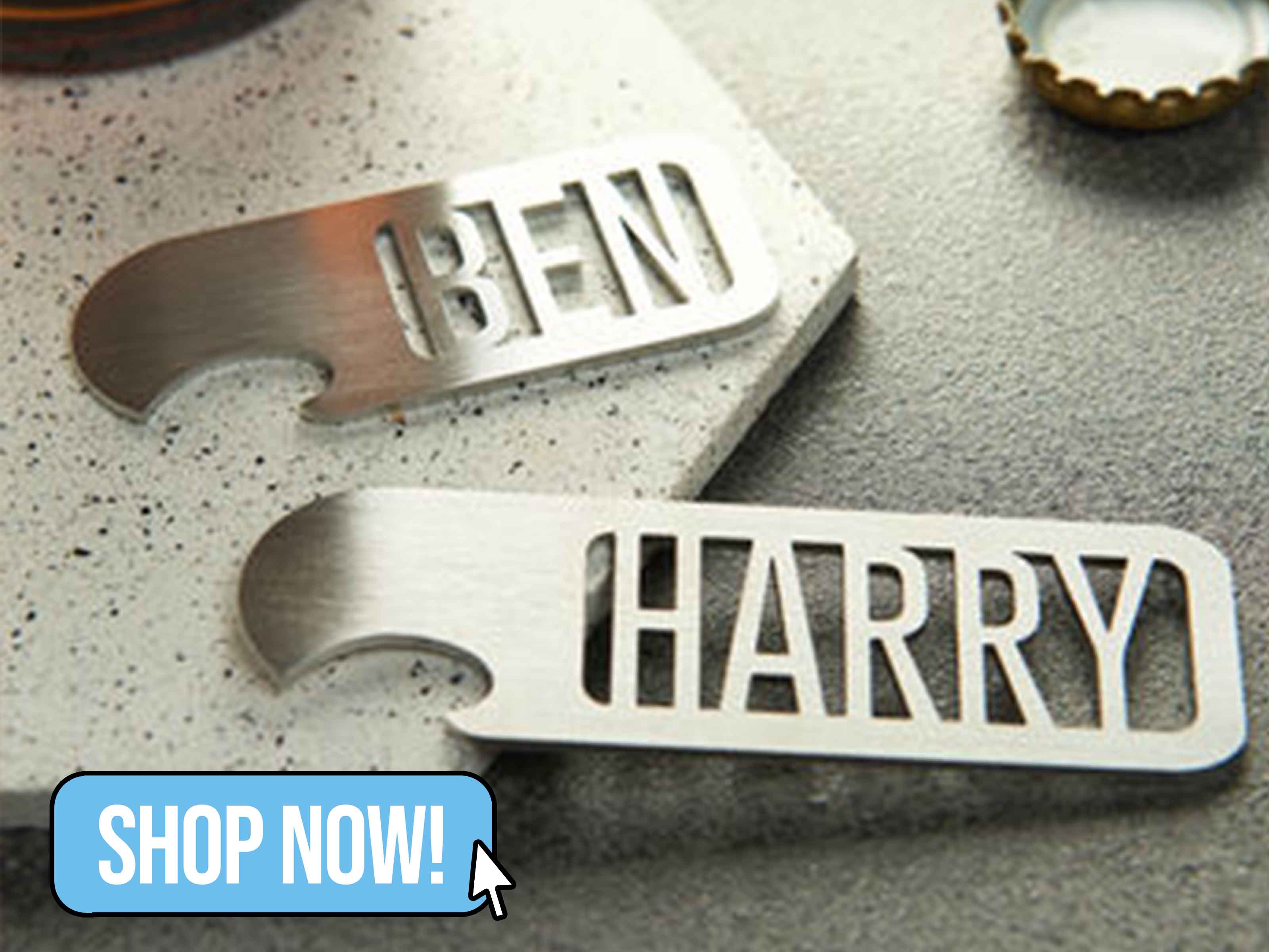 Fathers Day - Personalised Name Bottle Opener