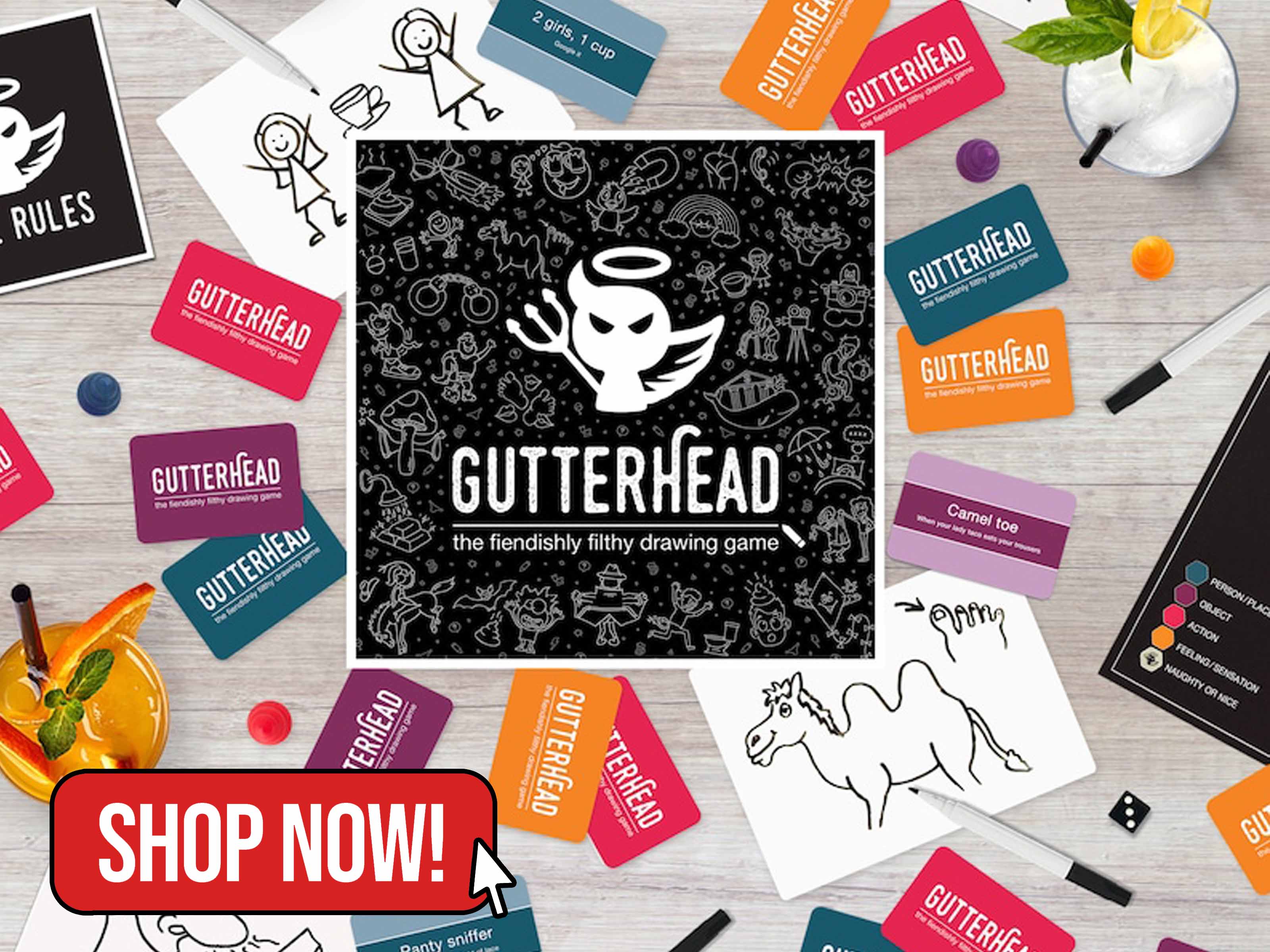 Gutterhead - Hilarious Party Game for Adults