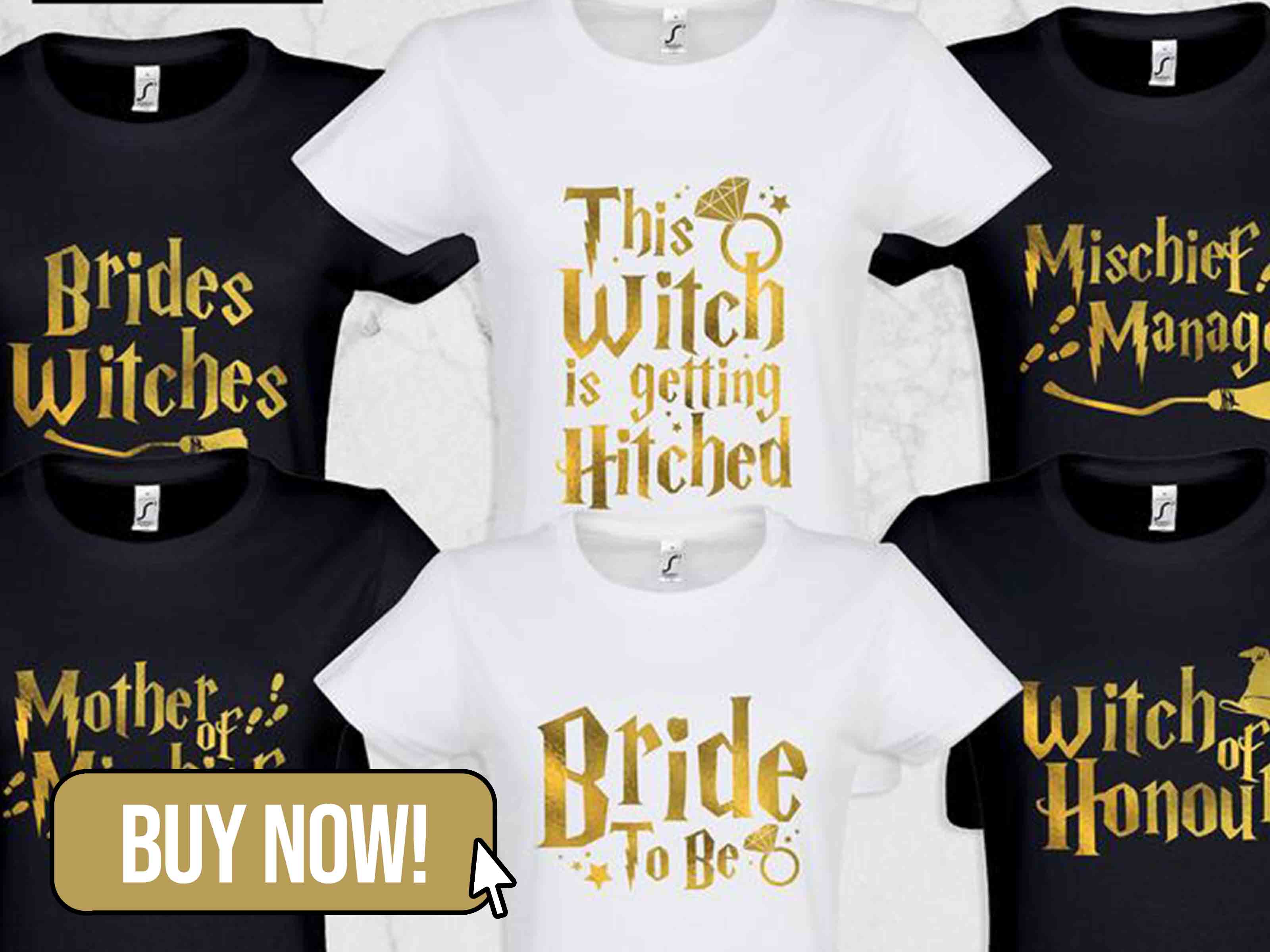 Witch Themed Hen Party T-shirts