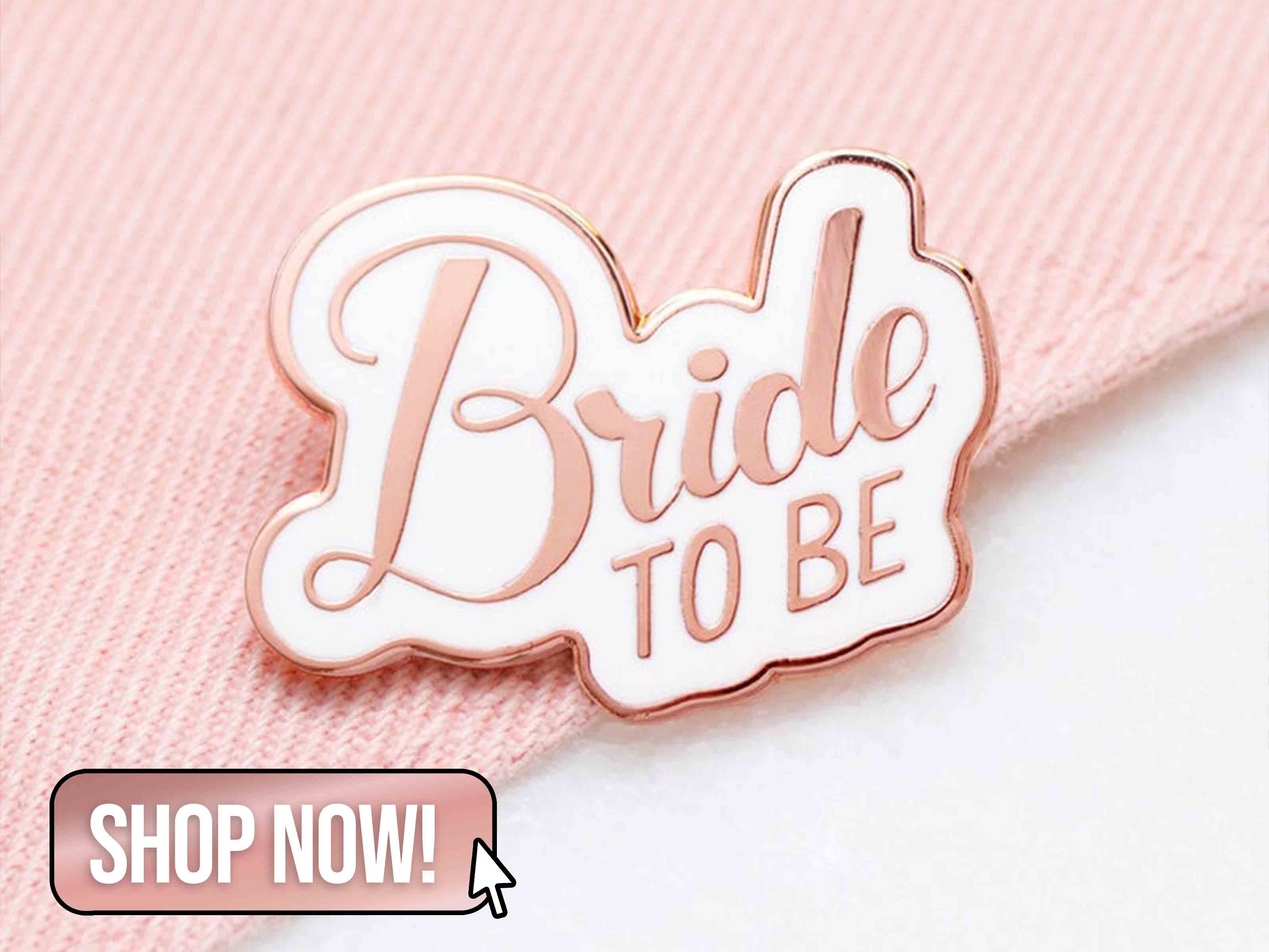Bride To Be Enamel Pin - AlphabetBags