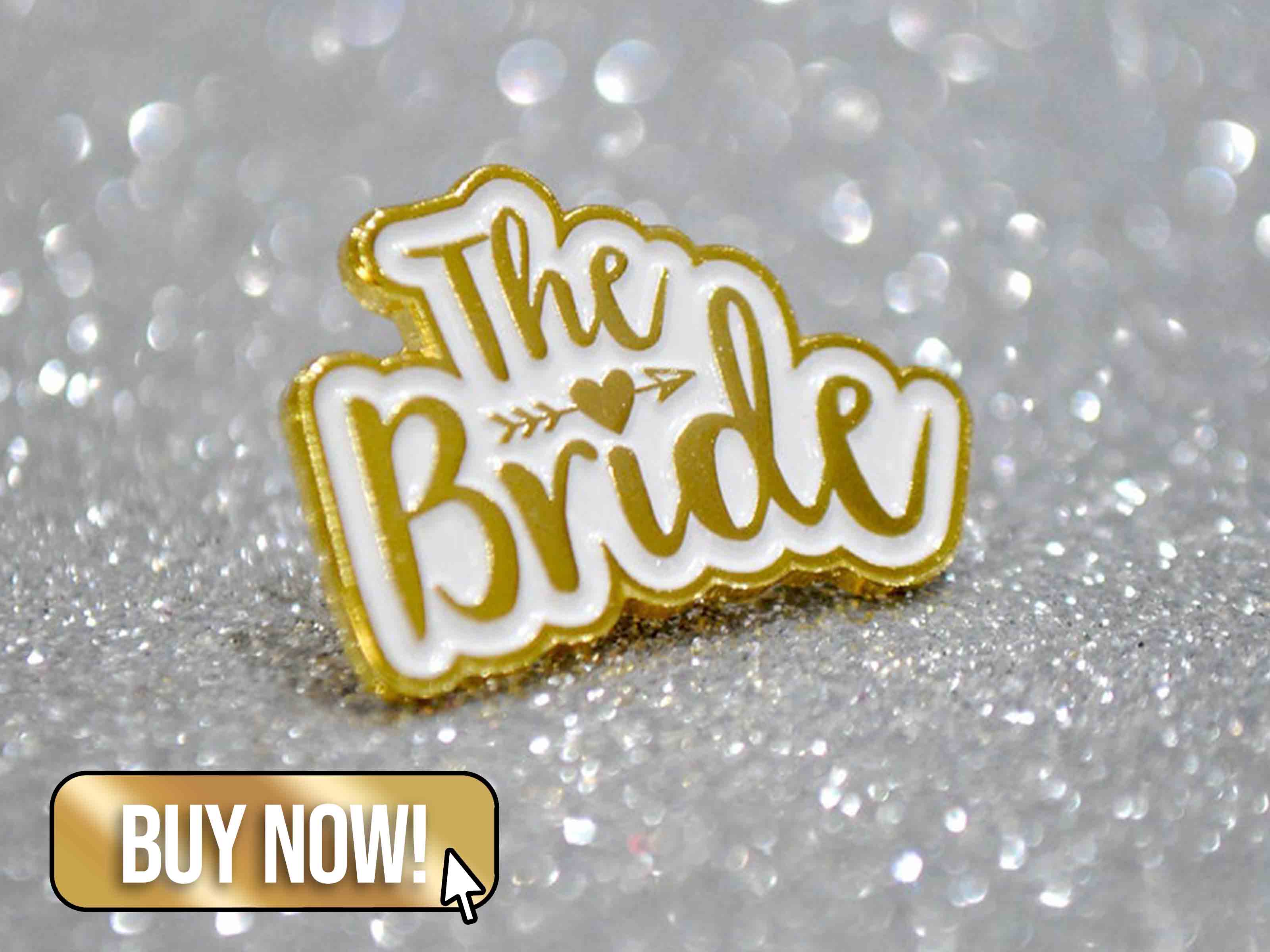 The Bride Hen Party Pin Badge - WedfestWeddings