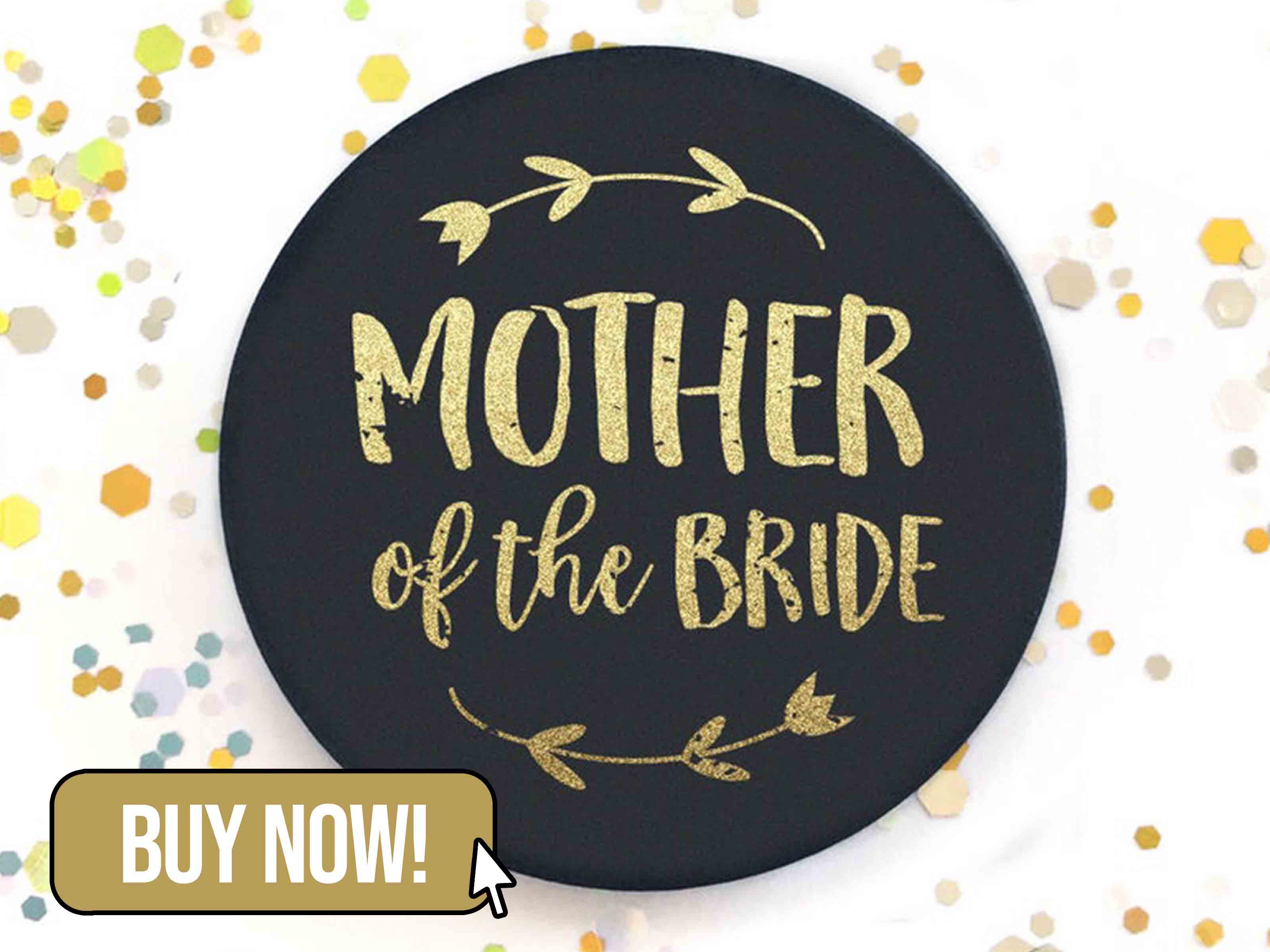 Hen Party Badge Mother of the Bride - hitchedbyhand