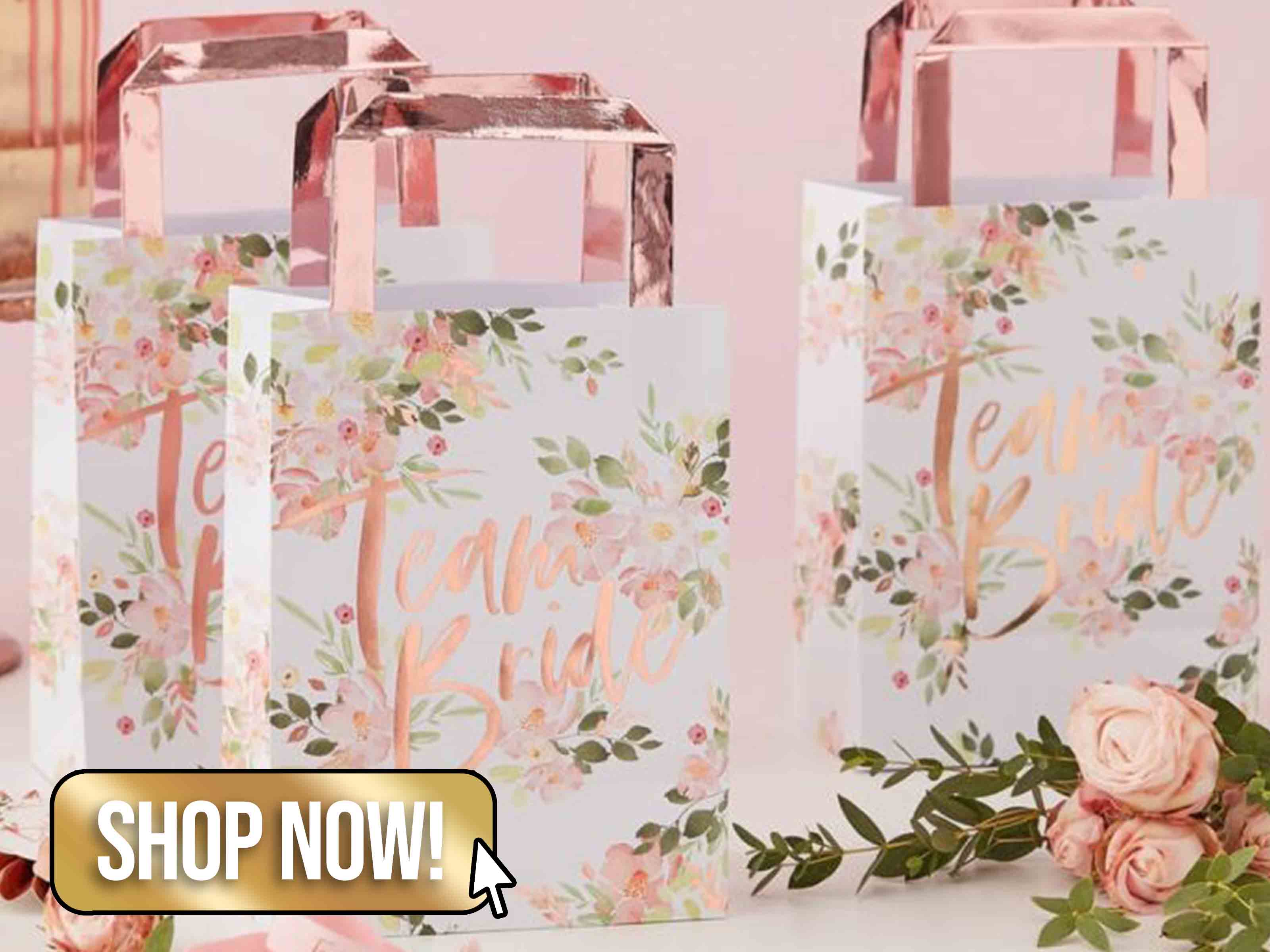 FLORAL TEAM BRIDE HEN PARTY BAGS - Ginger Ray