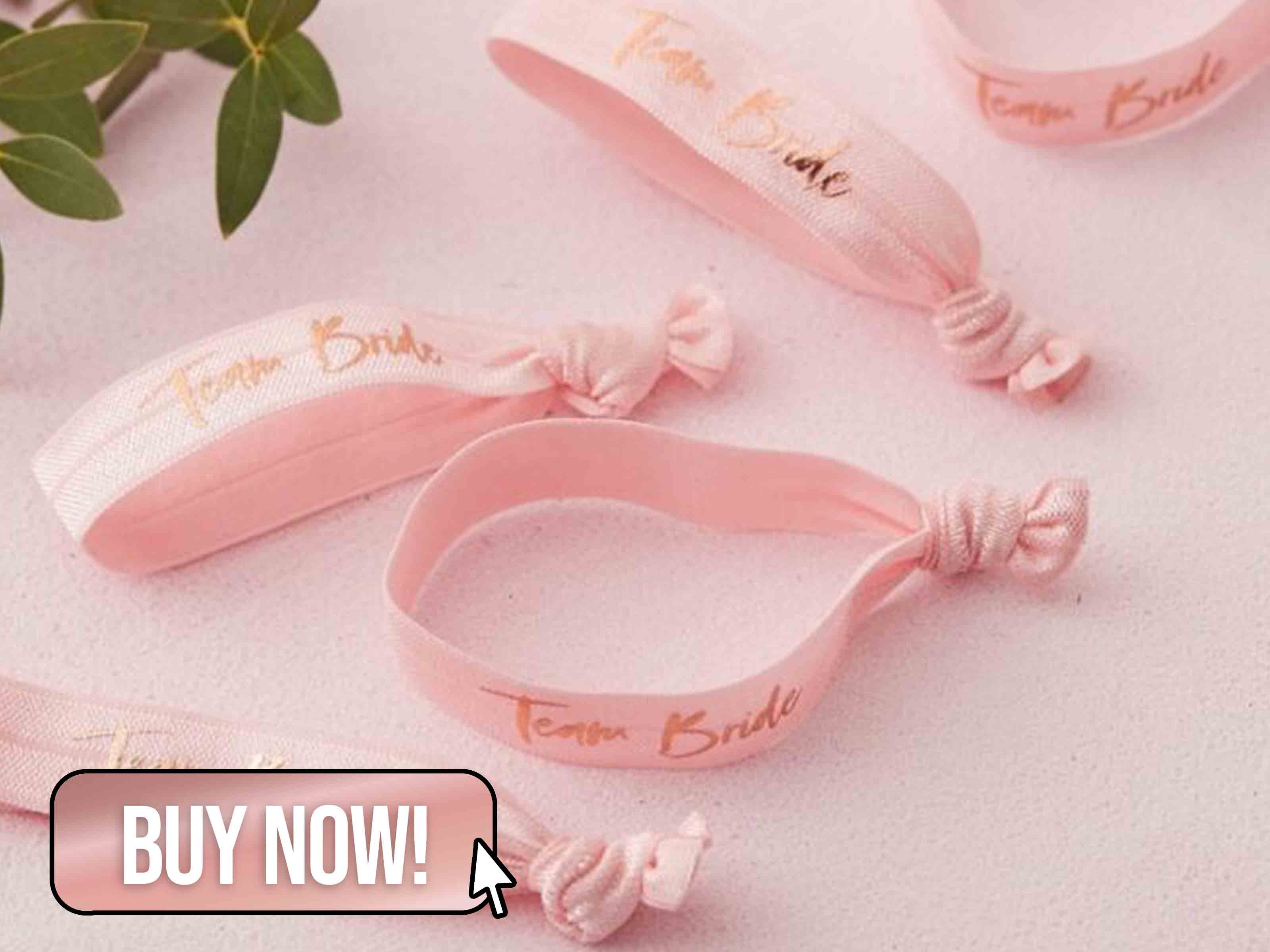 PINK TEAM BRIDE HEN PARTY WRIST BANDS - Ginger Ray