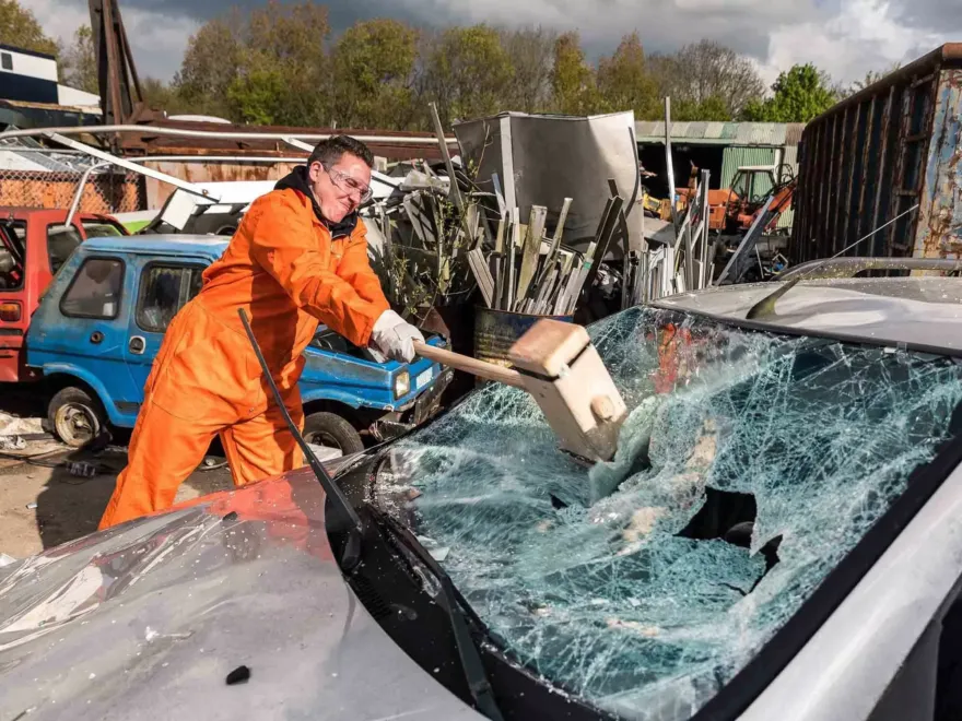 Car Smashing Stag Do