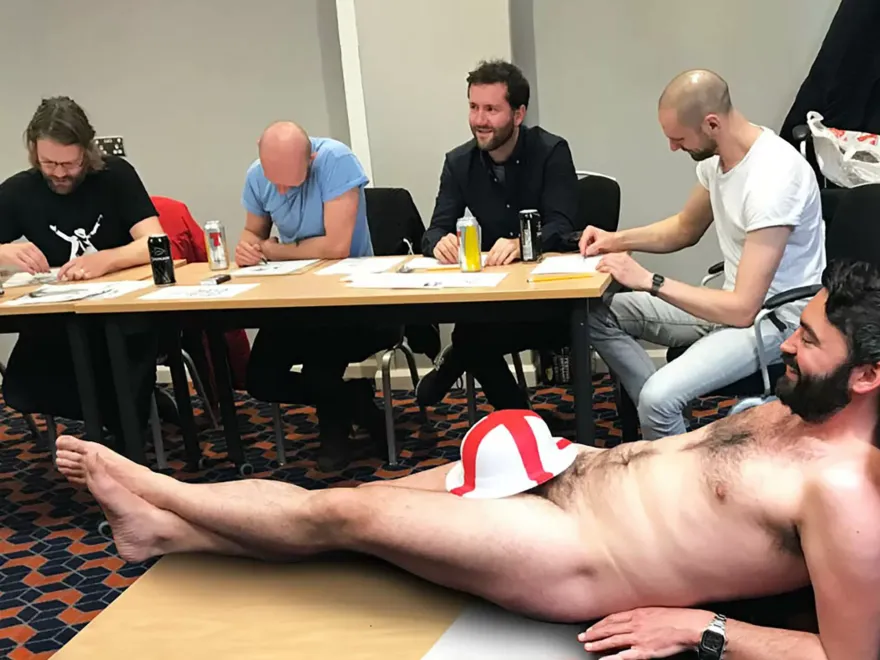 Life Drawing Stag Stitch-Up